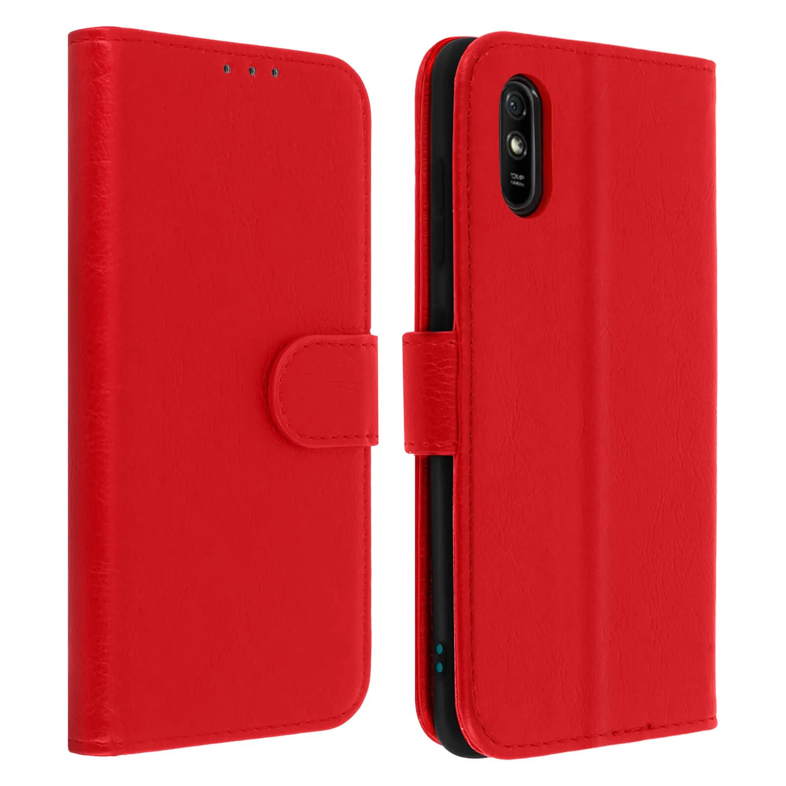 Avizar Étui pour Xiaomi Redmi 9A Protection avec Porte-carte Support Vidéo