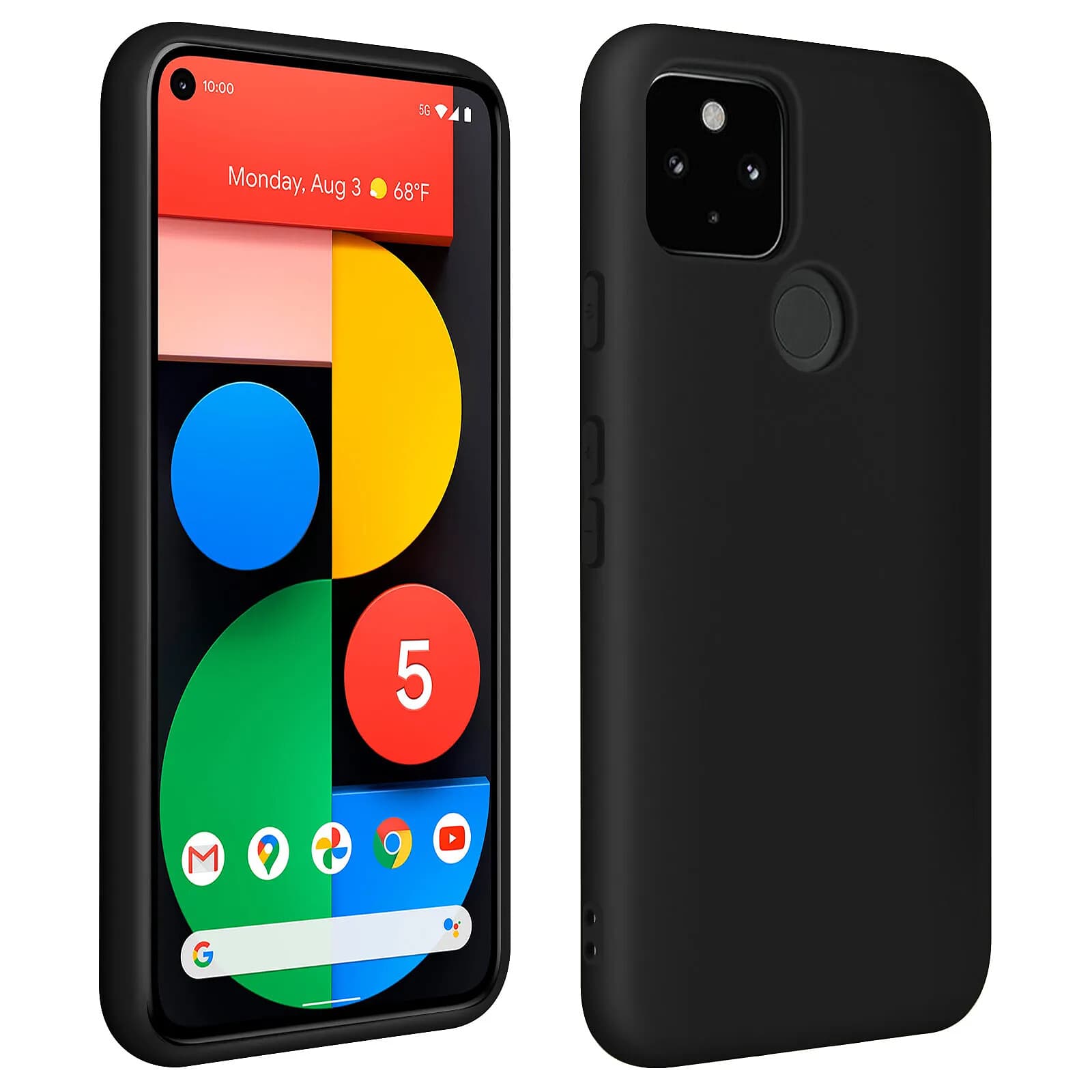 Avizar Coque pour Google Pixel 5 Silicone Semi-rigide Finition Soft Touch