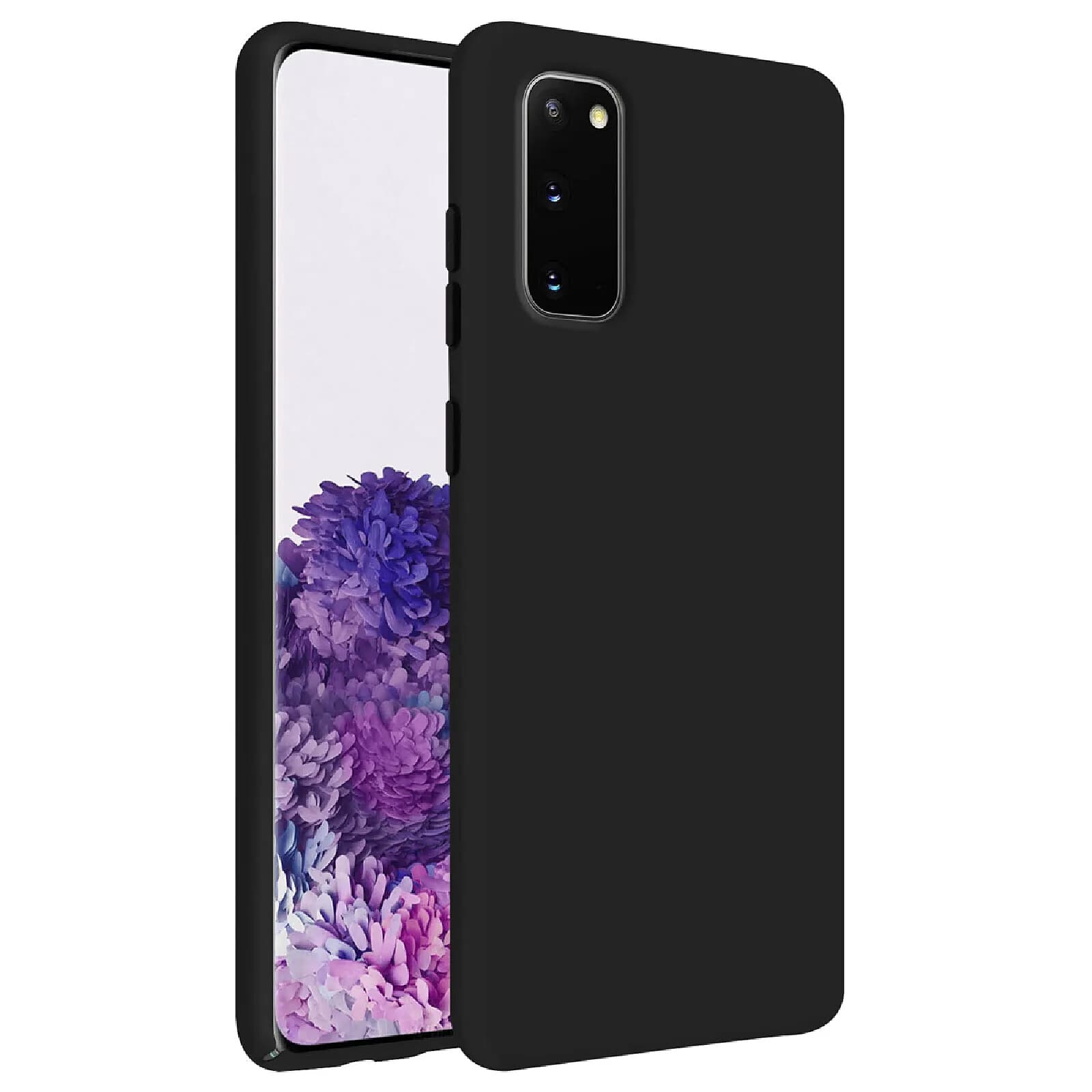 Avizar Coque Soft-Touch pour Samsung Galaxy S20 en Silicone Semi-rigide Antidérapant