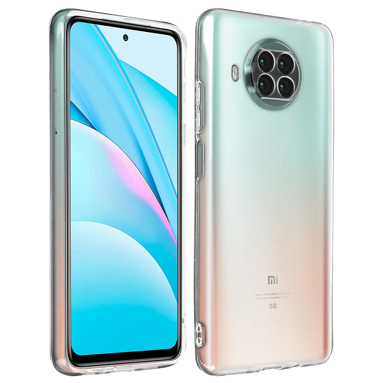 Avizar Coque Xiaomi Mi 10T Lite Silicone Gel Flexible Fine Légère