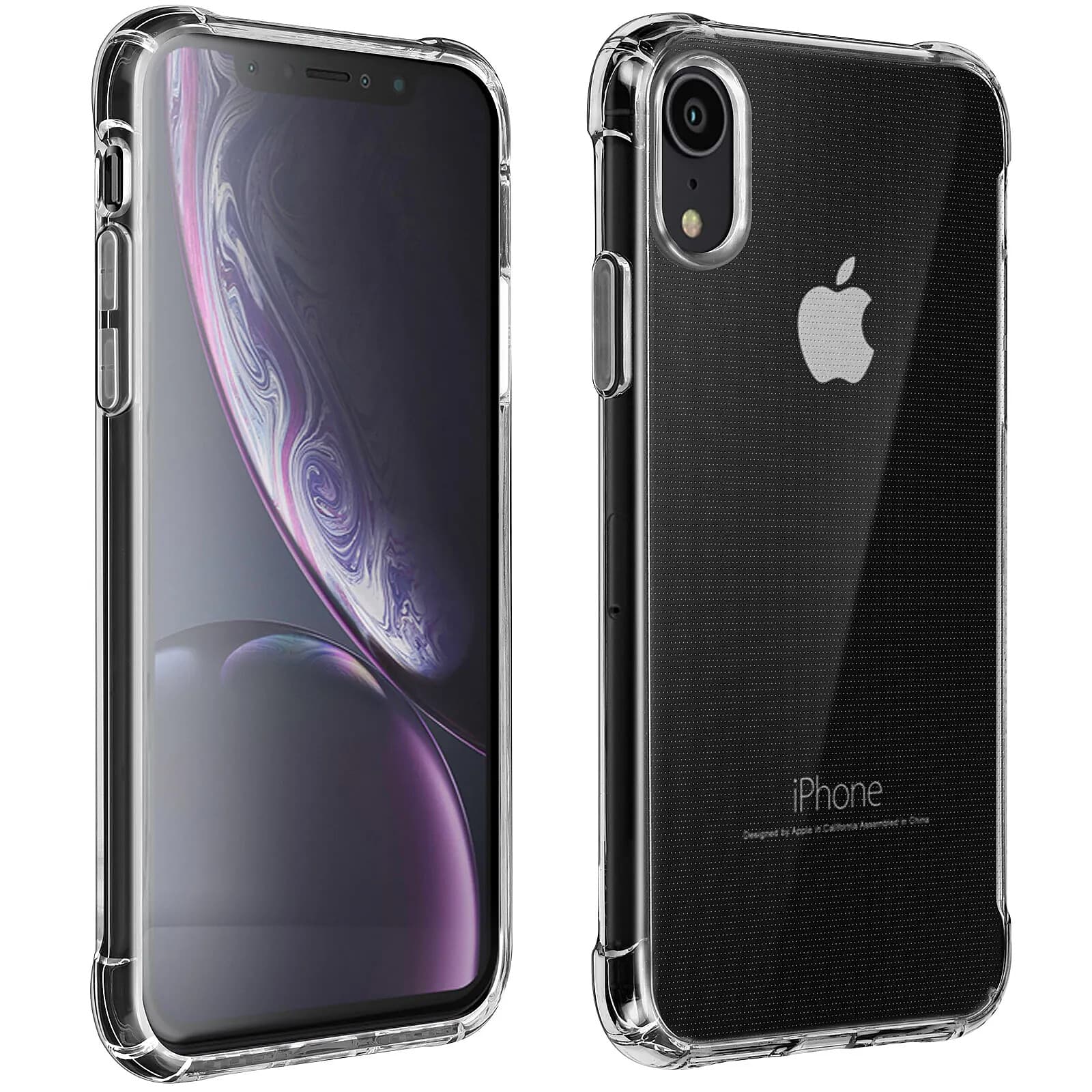 Coque Apple iPhone XR Flexible Antichoc Coins Bumper Transparent