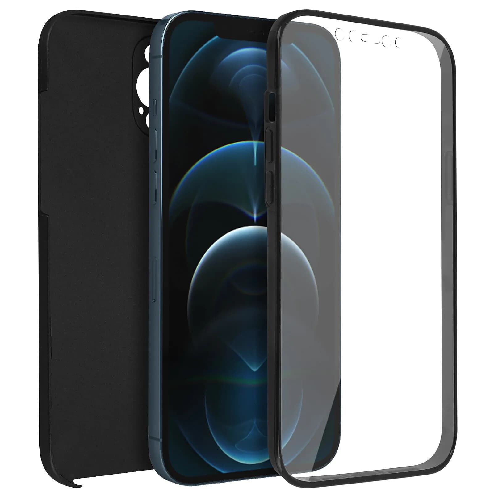 Avizar Coque pour iPhone 12 Pro Max Protection Arrière Rigide et Avant Souple