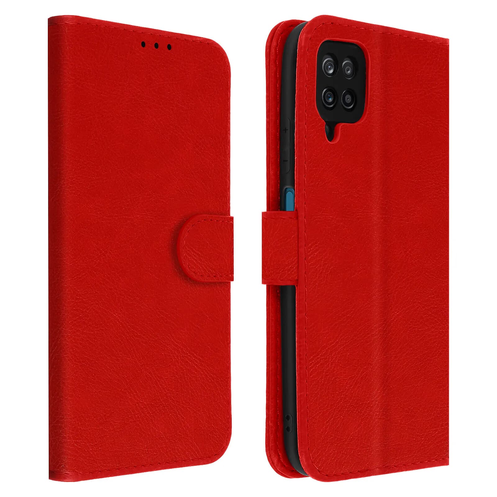 Avizar Étui pour Samsung Galaxy A12 Protection avec Porte-carte Fonction Support