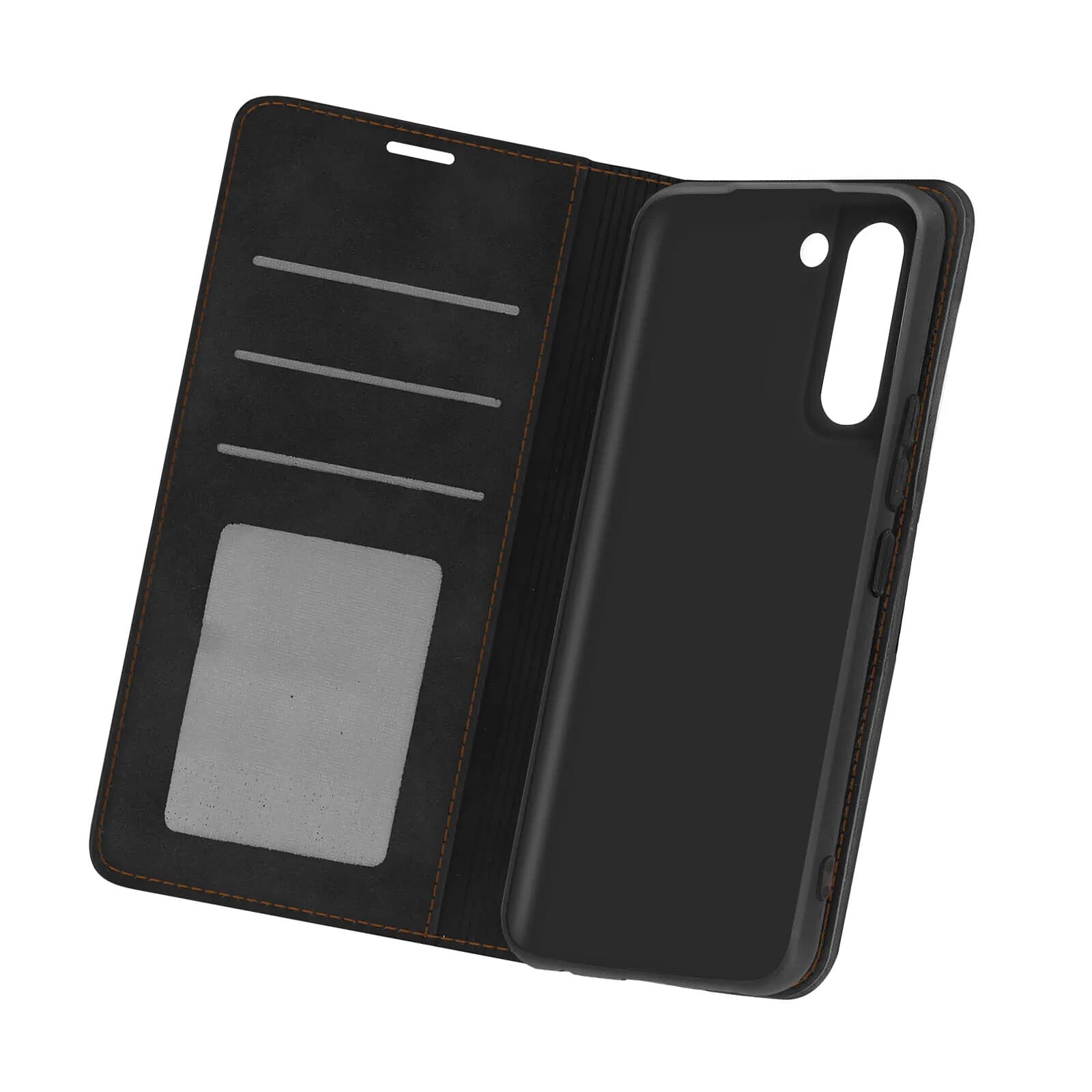Avizar Housse pour Samsung Galaxy S21 Soft-touch Clapet Portefeuille Support Vidéo