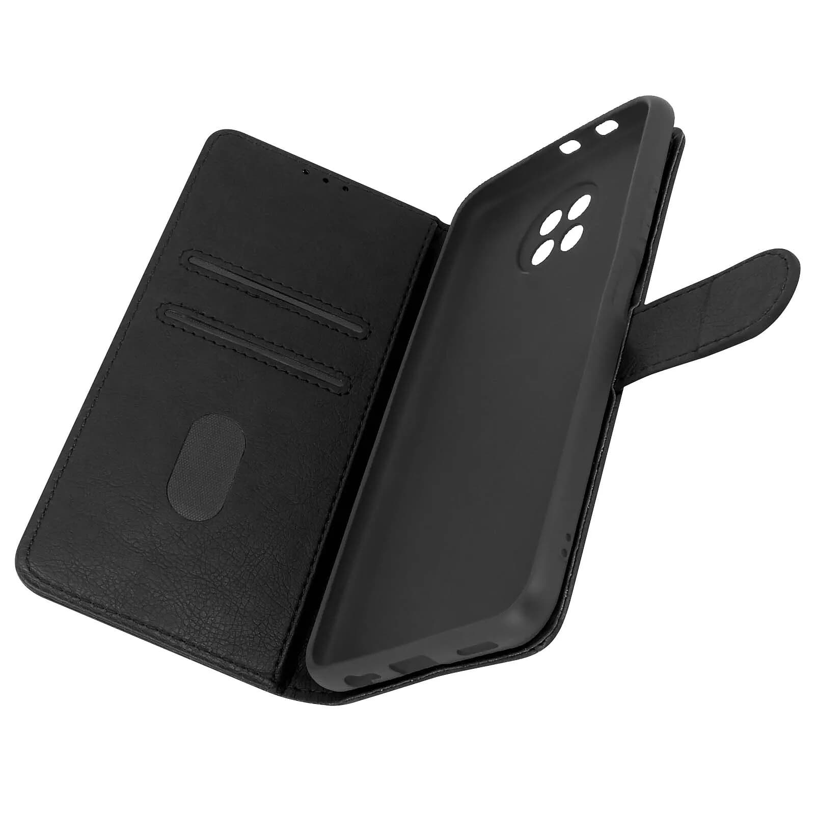 Avizar Étui pour Xiaomi Redmi Note 9T 5G Clapet Portefeuille Support Vidéo