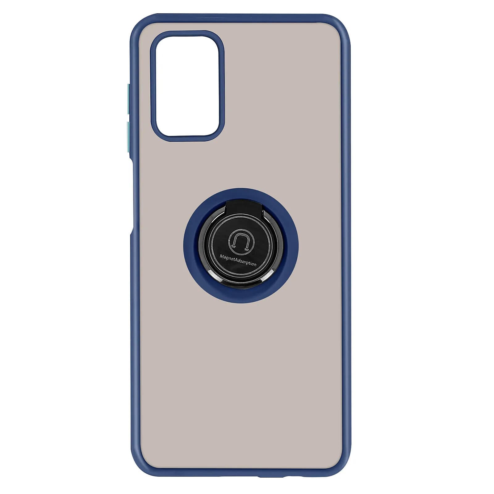 Avizar Coque pour Samsung Galaxy A02s Bi-matière Bague Métallique Fonction Support