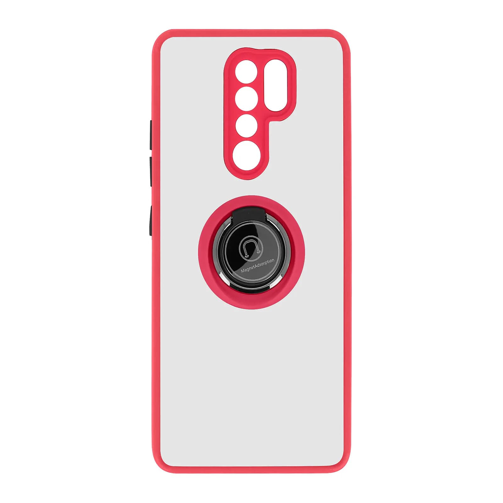 Avizar Coque pour Redmi 9 Antichoc avec Anneau Magnétique Rotatif
