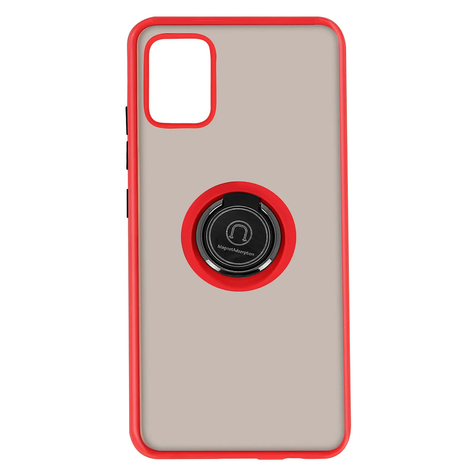 Avizar Coque pour Galaxy A51 Antichoc avec Anneau Magnétique Rotatif Finition Givrée