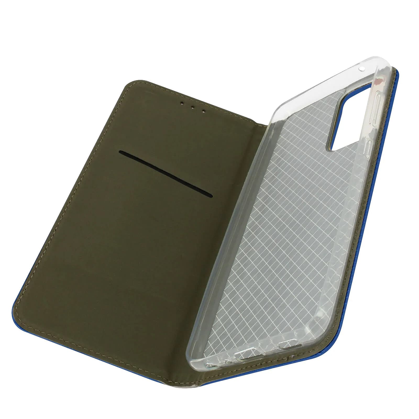 Étui pour Samsung Galaxy A52 et A52s Housse Folio Porte-carte Fonction Support Bleu
