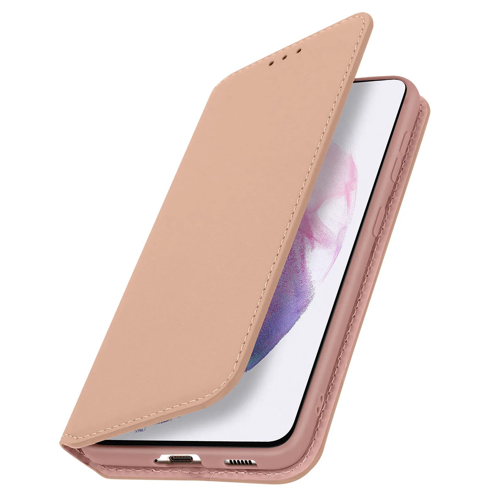 Avizar Etui Portefeuille pour Samsung Galaxy S21+ Clapet Magnétique avec Support