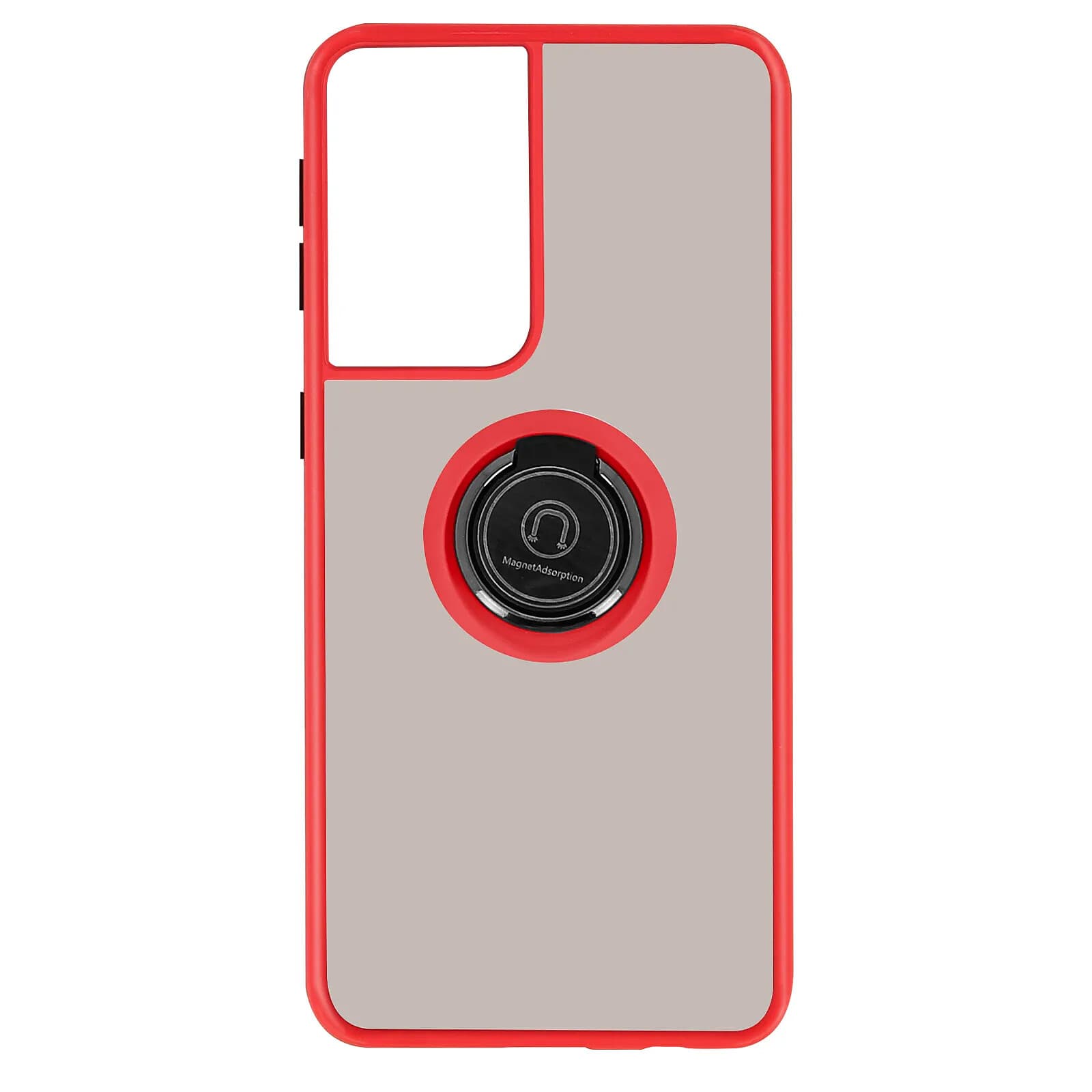 Avizar Coque pour Samsung Galaxy S21 Ultra avec Anneau Magnétique Finition Givrée