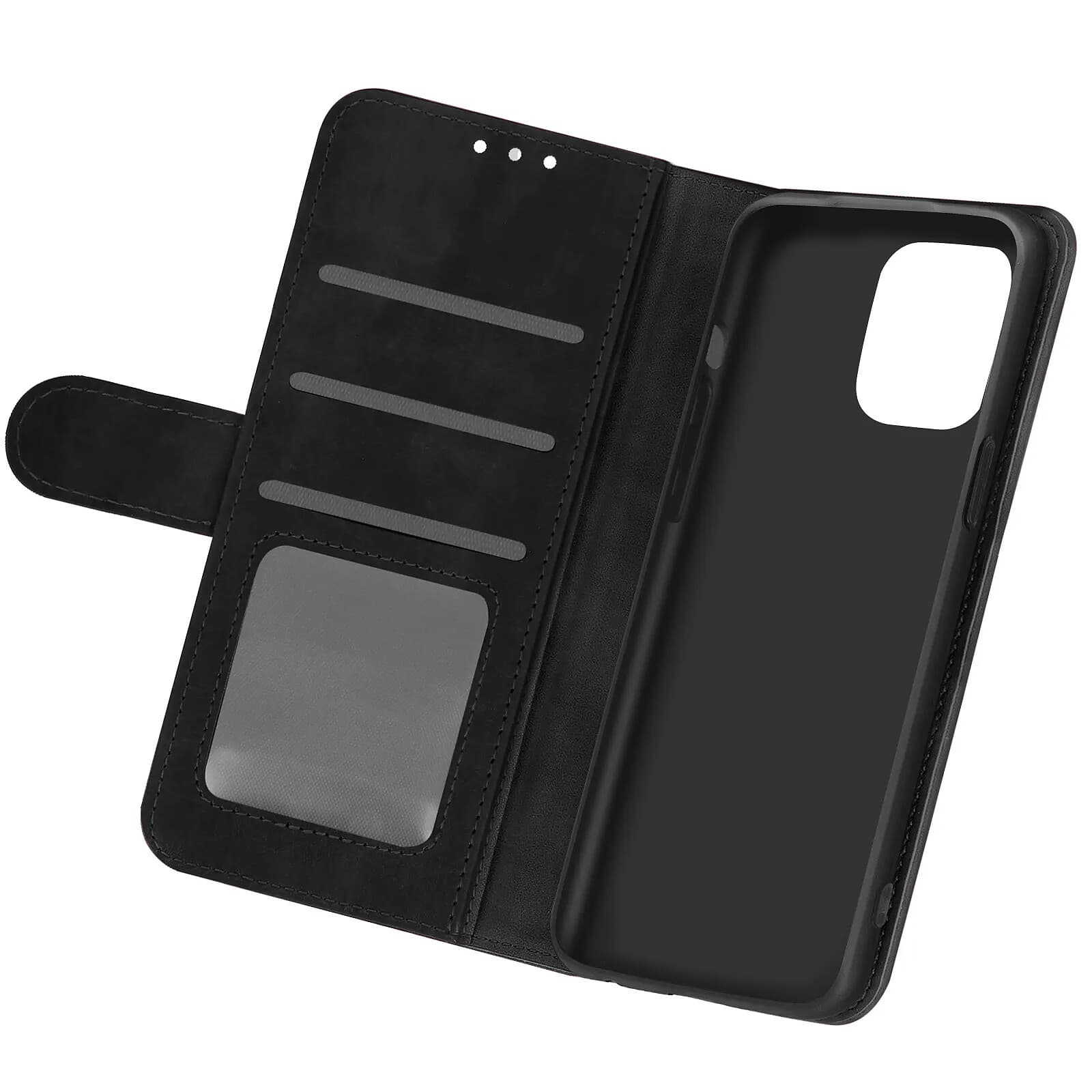 Avizar Housse pour iPhone 12 / 12 Pro Folio Vintage Porte-carte Fonction Support