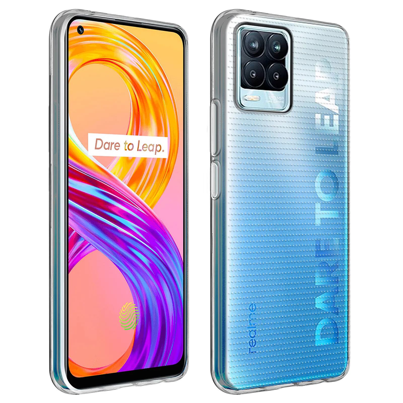 Avizar Coque Realme 8 Pro et 8 Silicone Souple Ultra-Fin