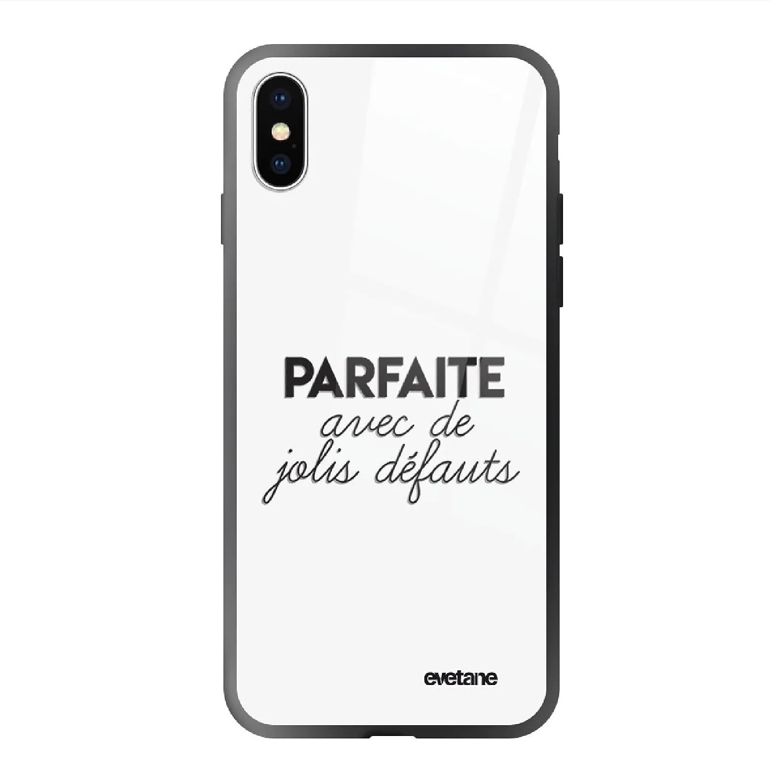 Evetane Coque en verre trempé iPhone Xs Max Parfaite Avec De Jolis Défauts .
