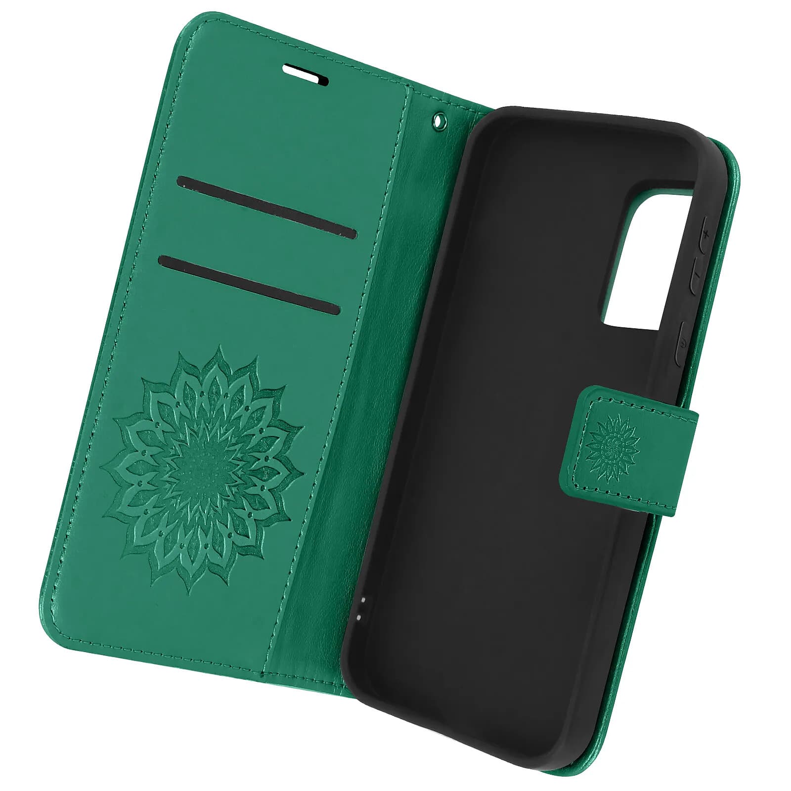 Avizar Étui pour Samsung Galaxy S20 FE Portefeuille Support Vidéo Motif Mandala Fleur
