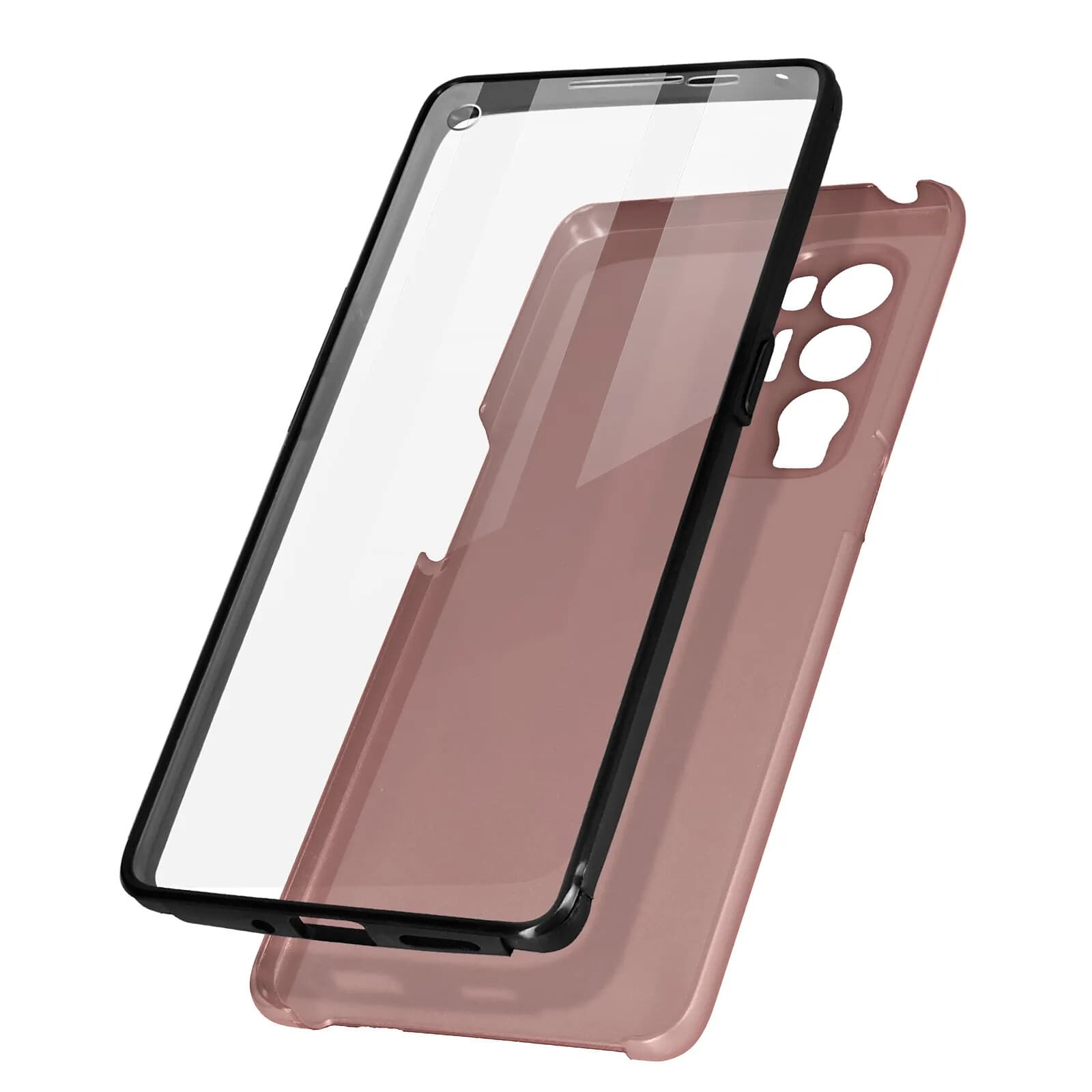 Avizar Coque pour Oppo Find X3 Neo Arrière Rigide et Avant Souple