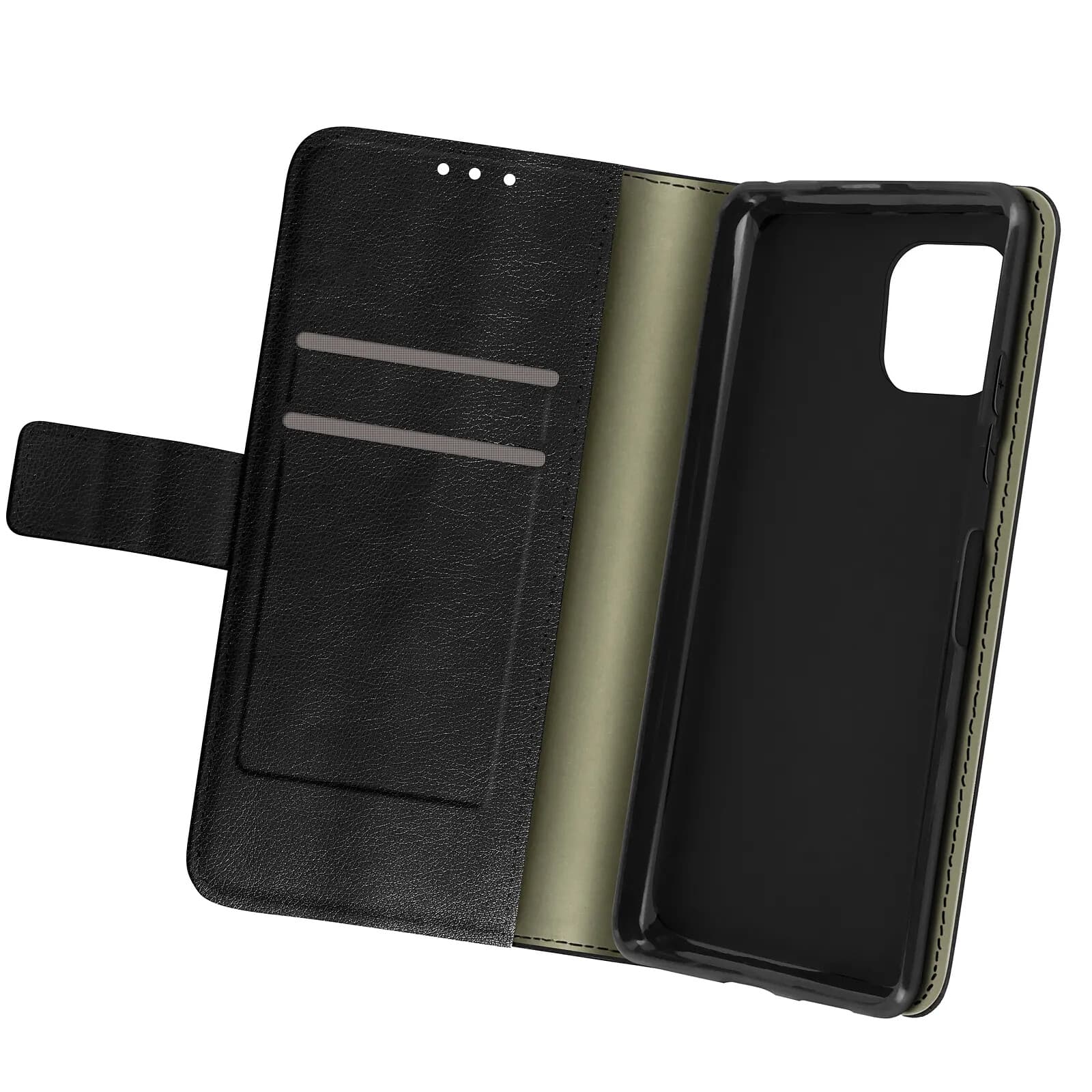 Avizar Housse pour Samsung Galaxy A22 5G Aspect Grainé Clapet Portefeuille Stand Vidéo