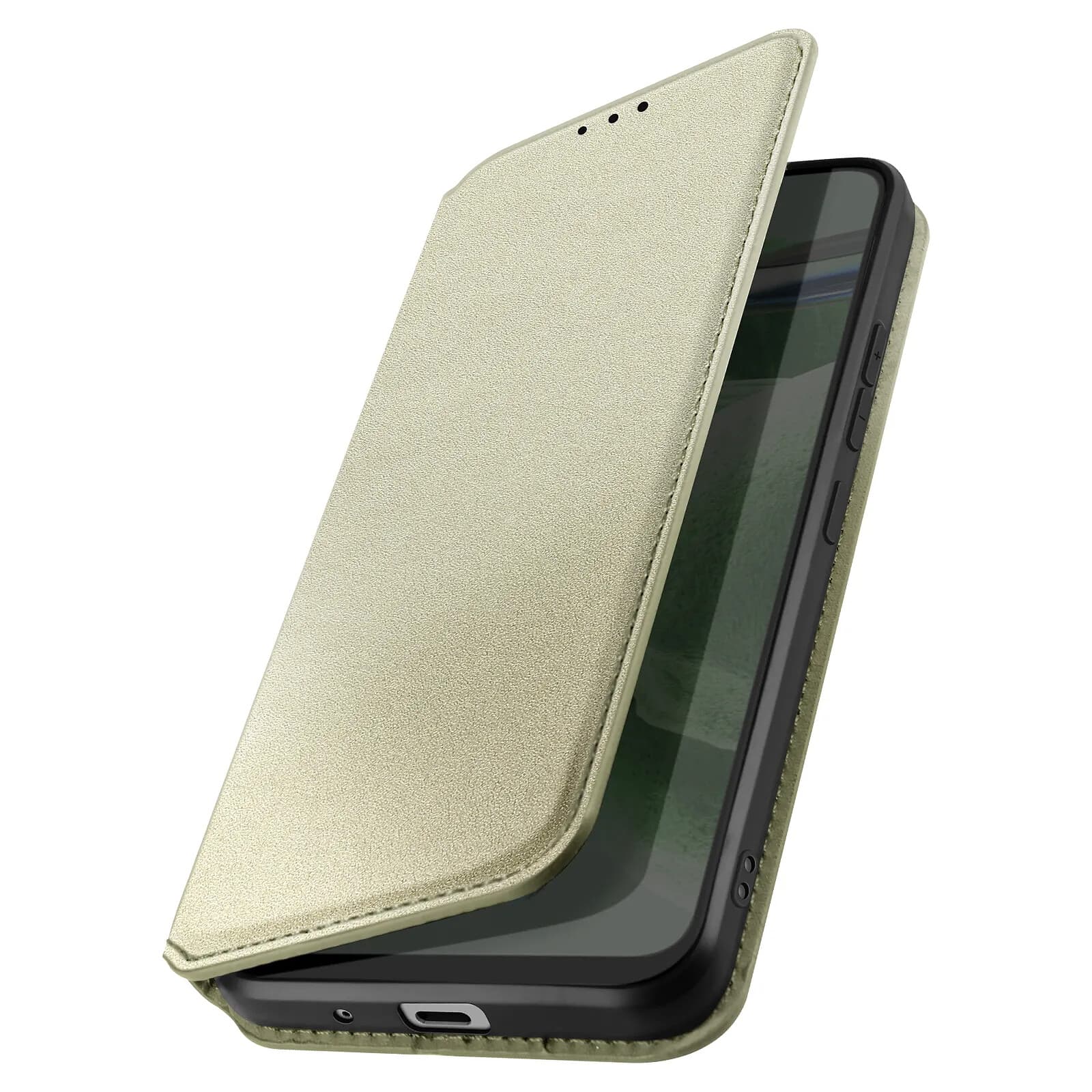 Avizar Étui pour Samsung Galaxy S21 FE Porte-carte Support Vidéo Clapet Magnétique