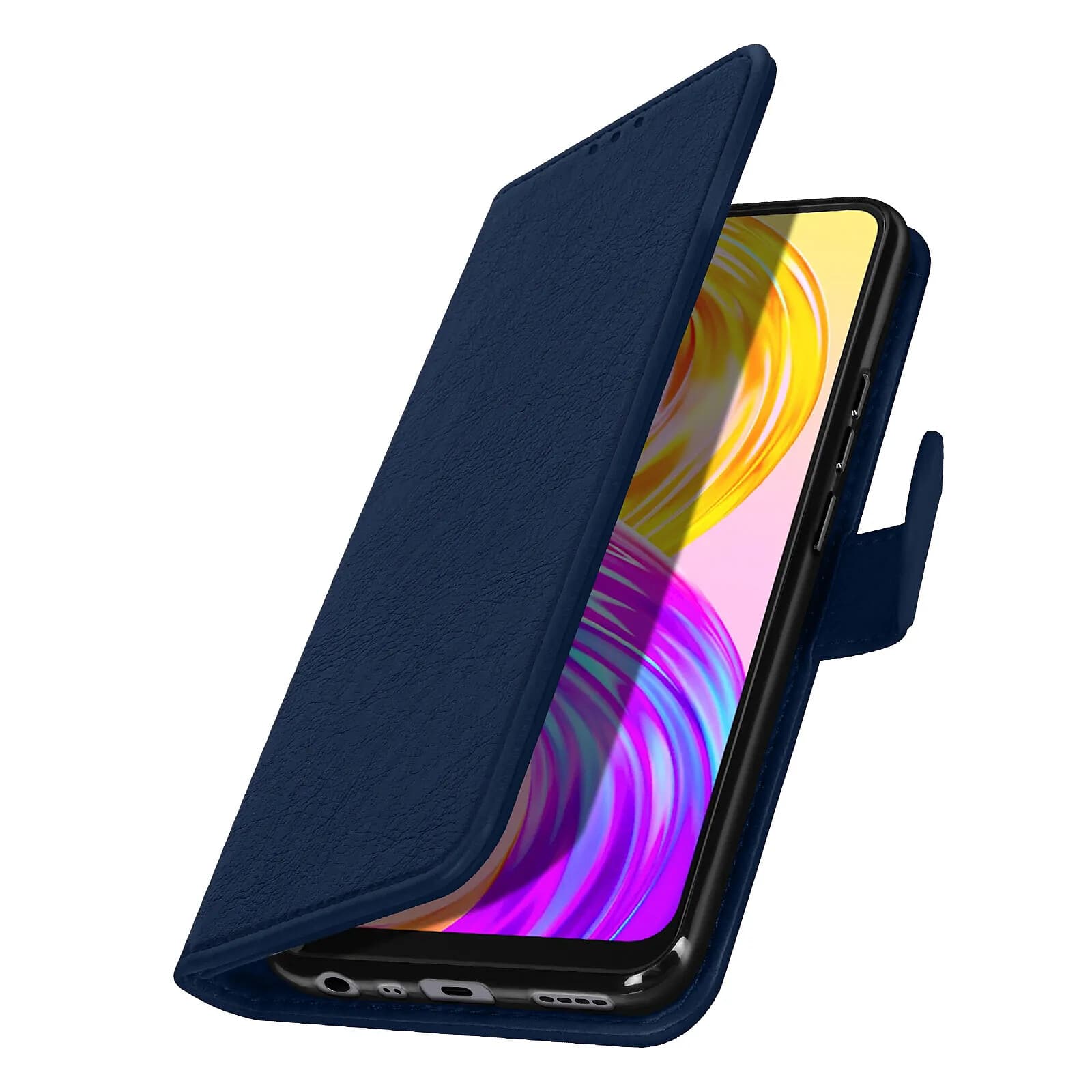 Avizar Étui Portefeuille pour Realme 8 / 8 Pro Chesterfield avec Fonction Support