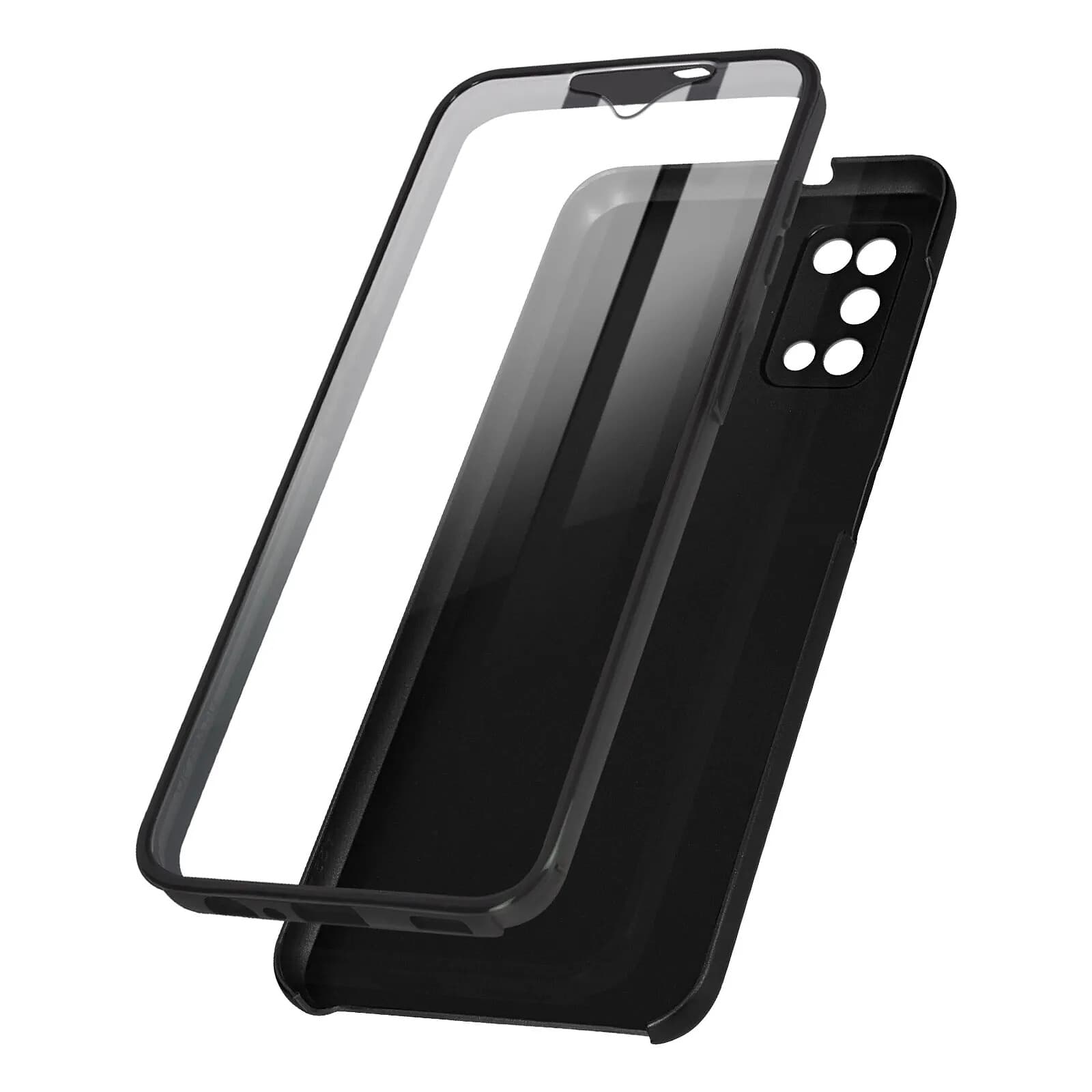 Avizar Coque Samsung Galaxy A03s Arrière Rigide et Avant Souple