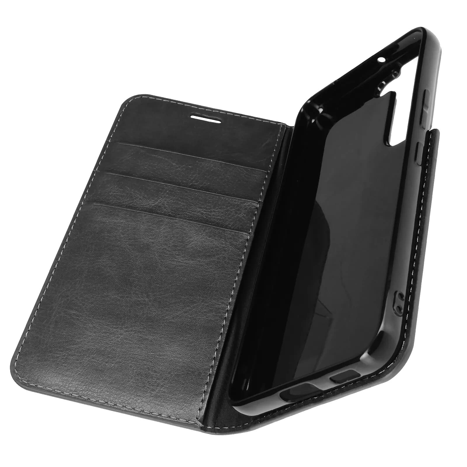 Avizar Étui pour Samsung Galaxy S22 Folio Cuir Véritable Porte cartes Support Vidéo
