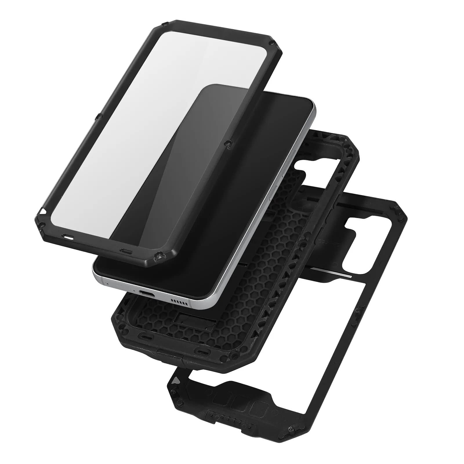 Avizar Coque intégrale pour Samsung Galaxy S22 Plus Antichoc Béquille Cache Caméra Normes IP54