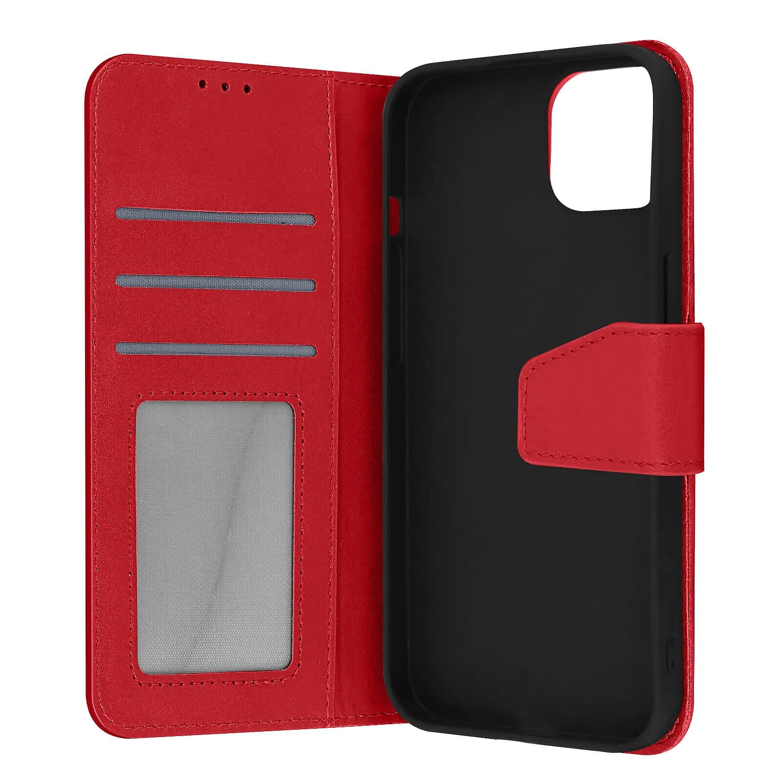 Avizar Housse pour iPhone 13 Cuir premium Porte-carte Fonction support Vidéo