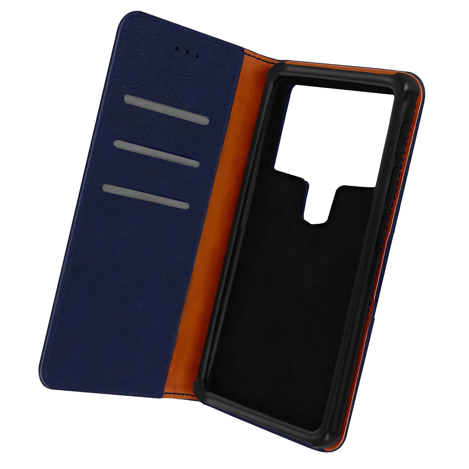 Étui universel pour Smartphone 6 à 6,7 pouces avec Porte cartes Support Vidéo Bleu nuit