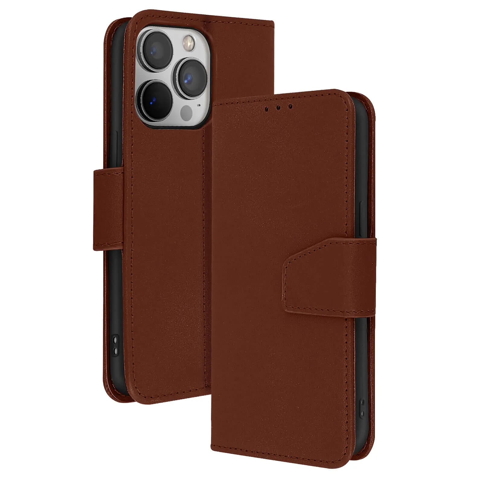 Avizar Étui Portefeuille pour iPhone 13 Pro Max en Cuir Premium avec Fonction Stand