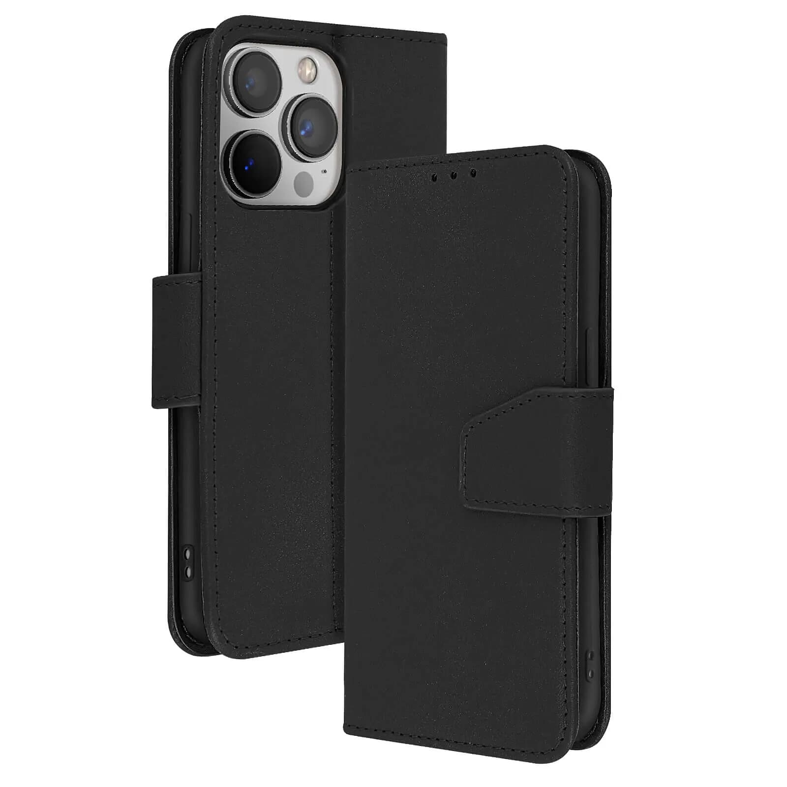 Avizar Étui Portefeuille pour iPhone 13 Pro en Cuir Premium avec Fonction Stand