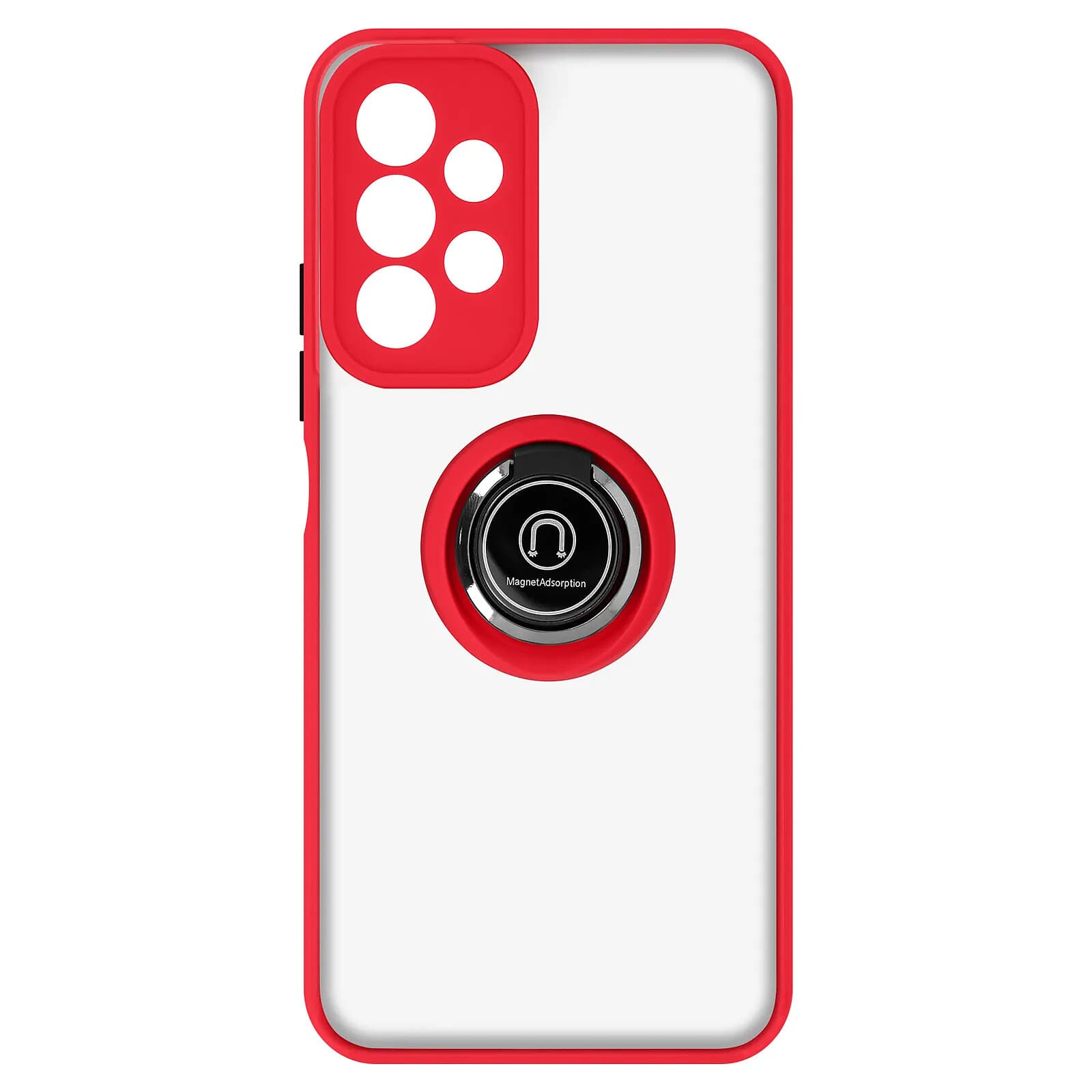 Avizar Coque pour Samsung Galaxy A13 Bi-matière Bague Métallique Support Vidéo