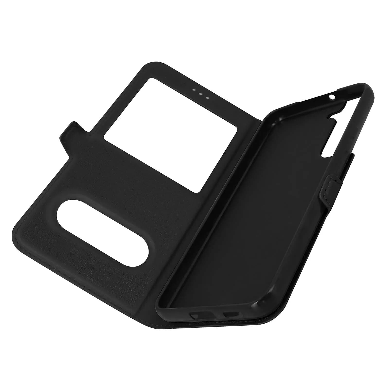 Avizar Housse pour Samsung Galaxy S22 Plus avec Clapet Double Fenêtre Support Vidéo