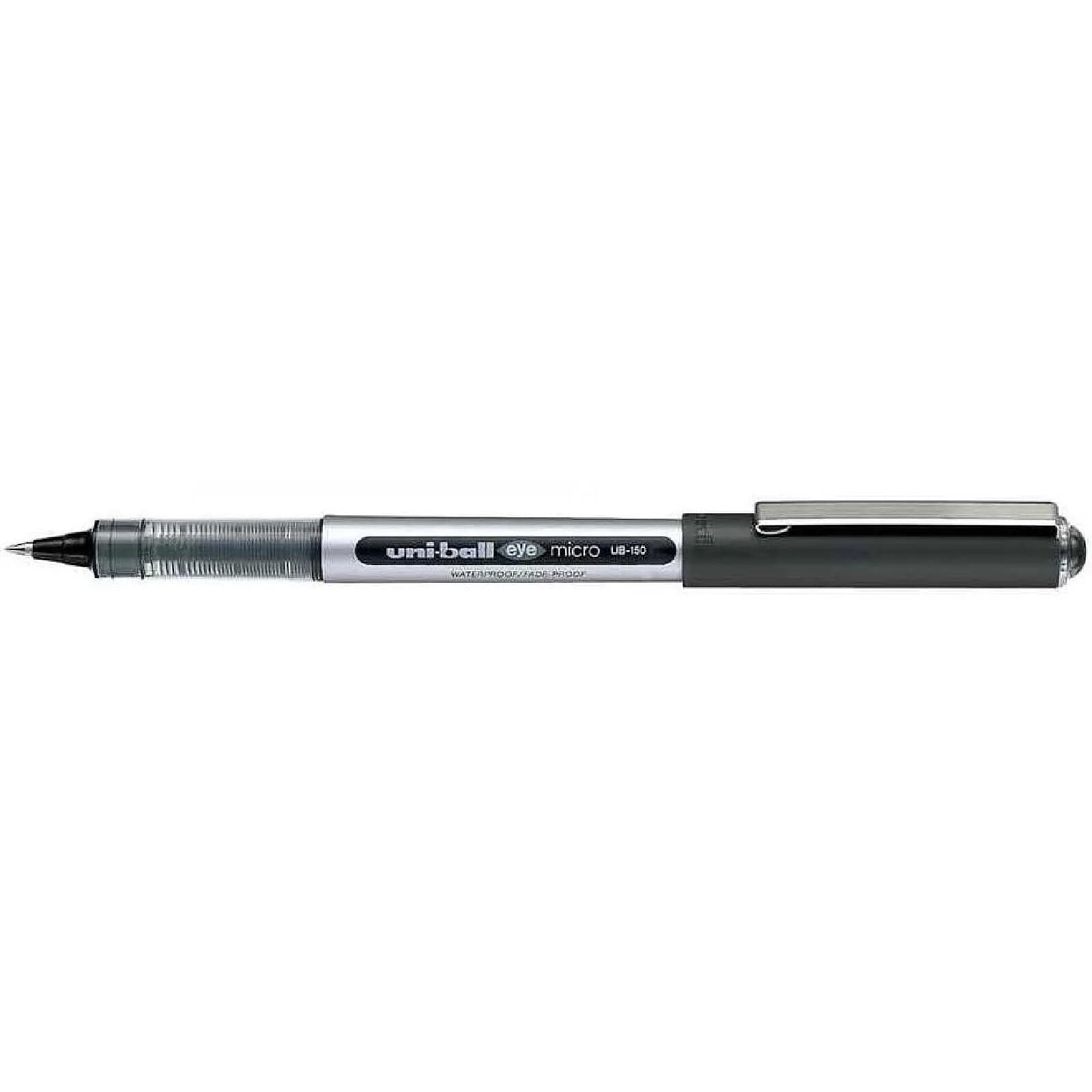UNI-BALL Roller encre liquide EYE UB150 Pointe Fine 0,5mm Noir x 12