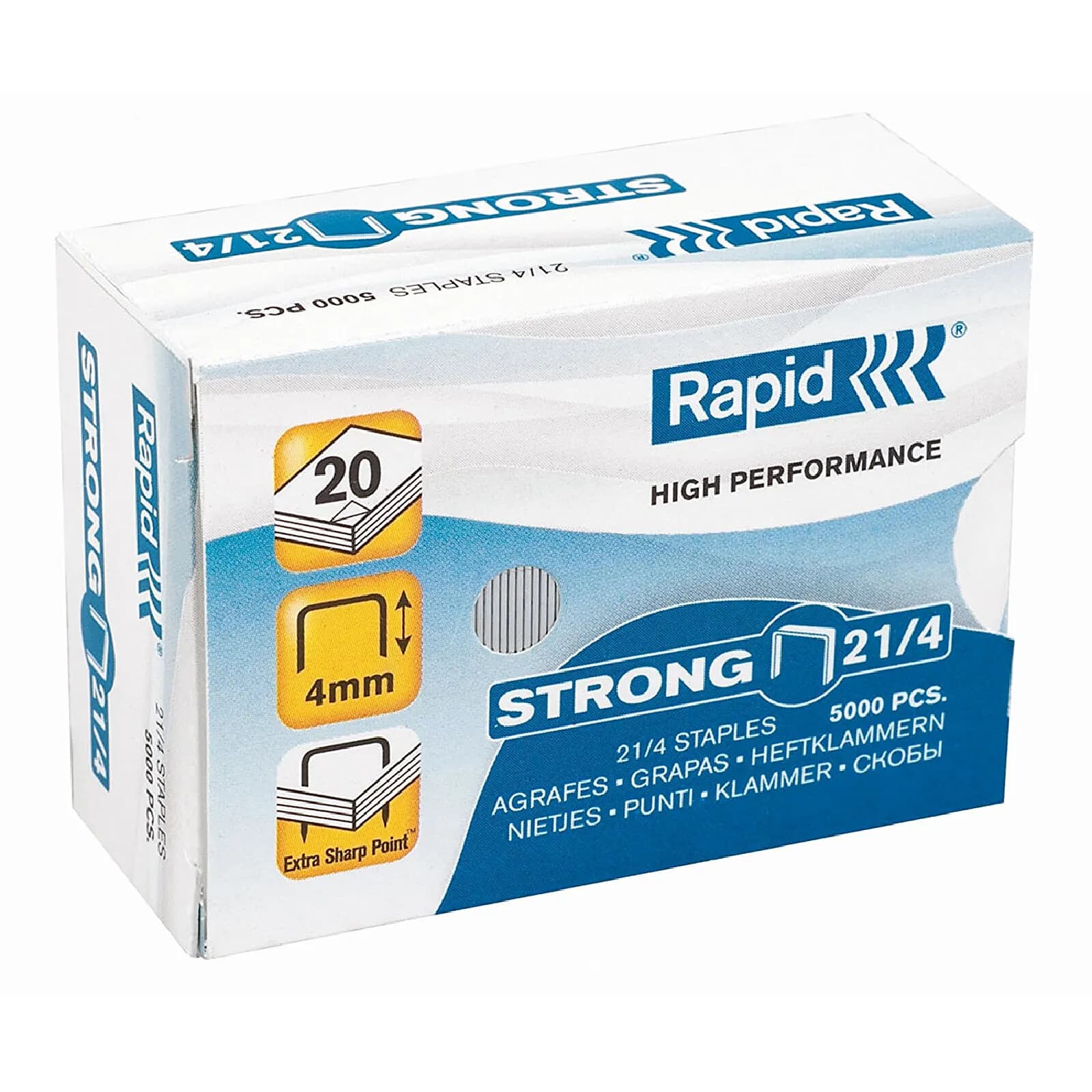 RAPID Boite de 5000 Agrafes Strong 21/4 galvanisées