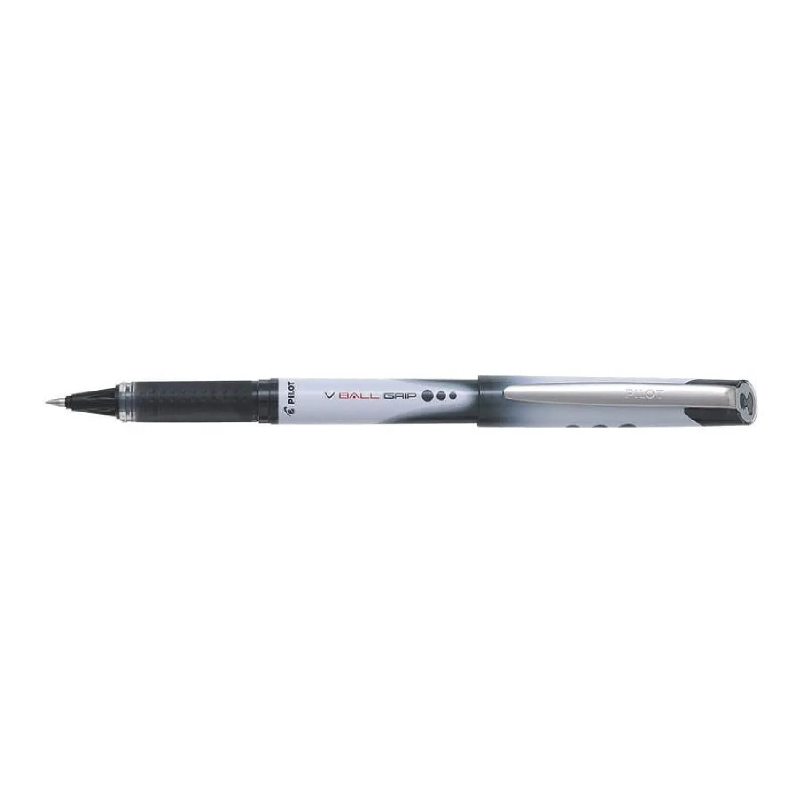 PILOT Stylo roller V-Ball Grip 05 encre liquide Pointe Fine Noir x 12