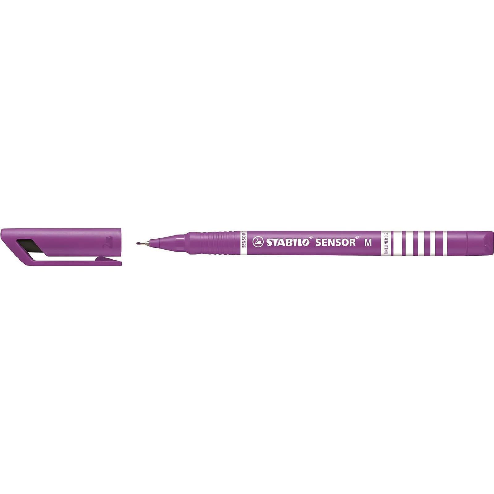 STABILO Stylo feutre SENSOR M Pointe Moyenne Lilas x 10