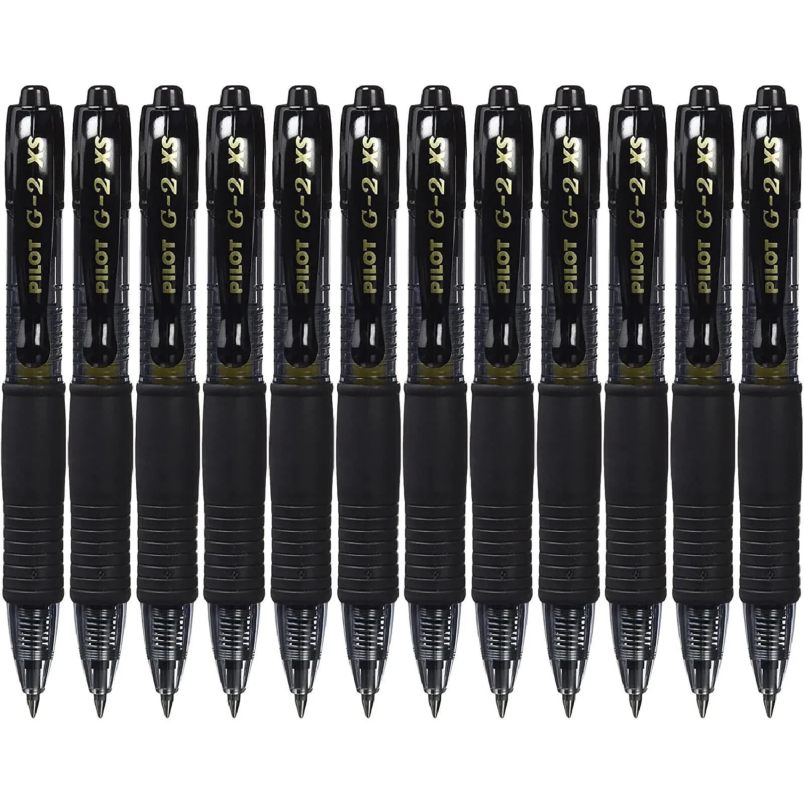 PILOT Mini Stylo roller Encre gel G2 XS7 PIXIE Tracé 0,4 mm (Bille 0,7mm) Noir x 12