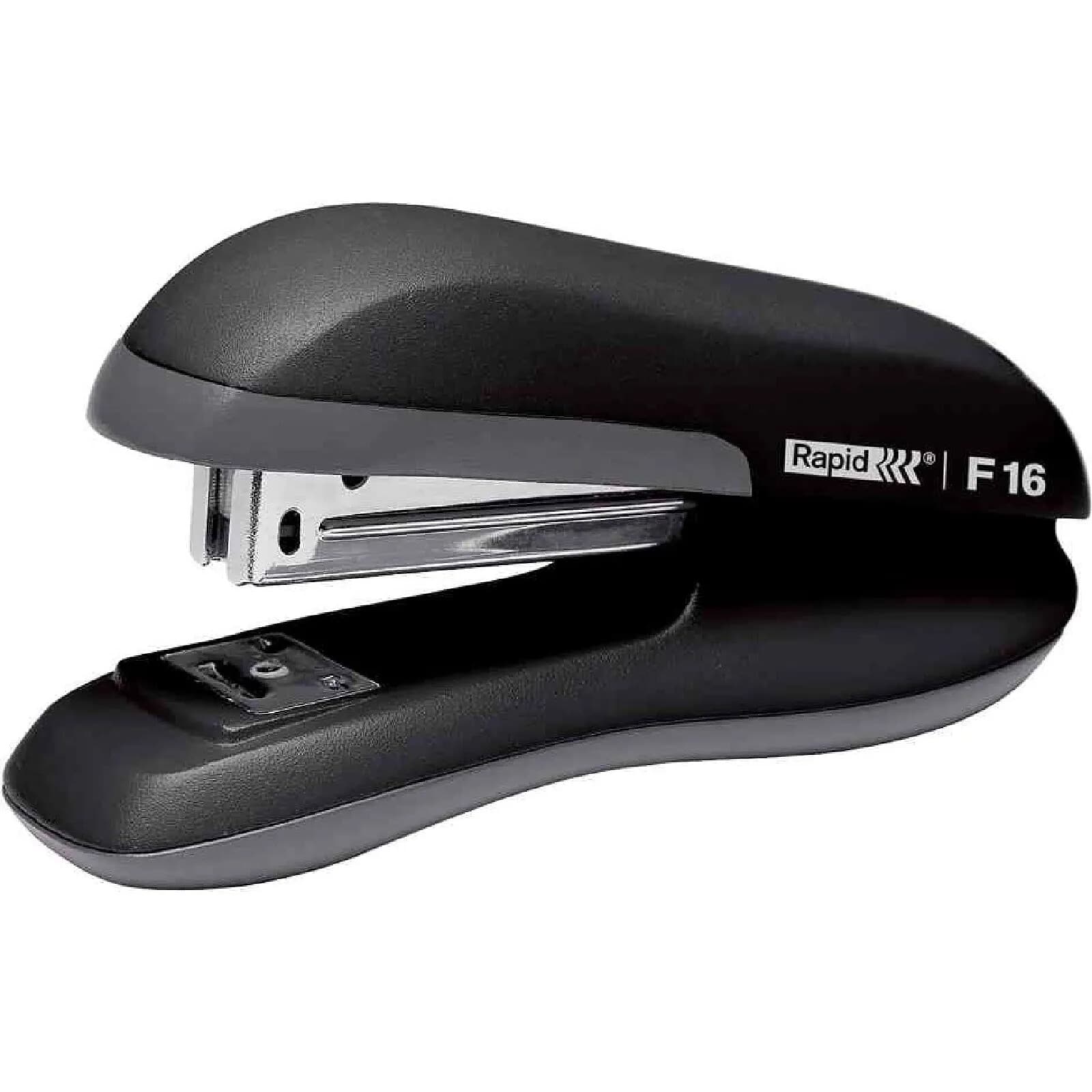 RAPID Agrafeuse F16, noir magasin à ouverture coulissante en plastique ABS résistant