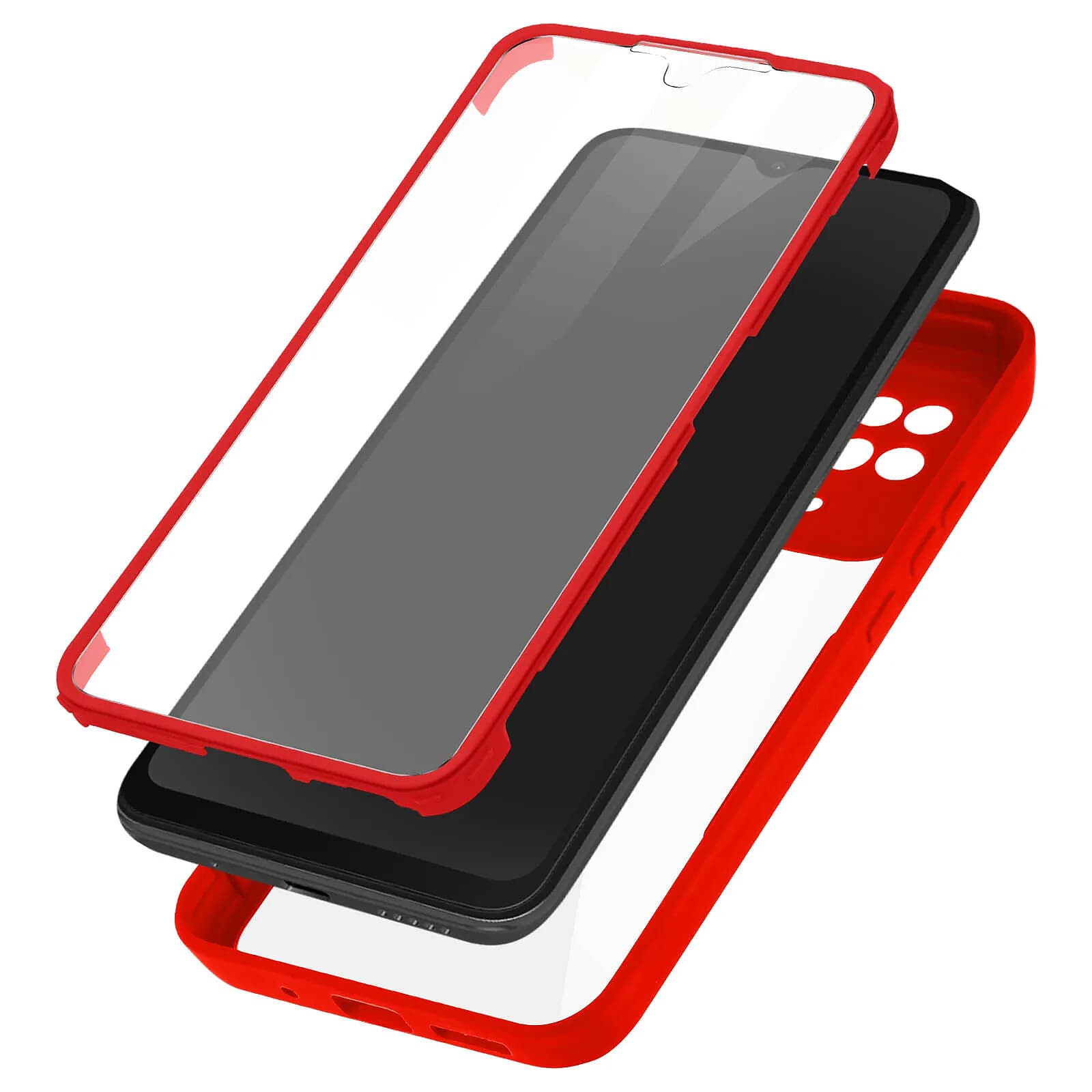 Avizar Coque pour Xiaomi Redmi 10C Dos Plexiglas et Avant Polymère Contour