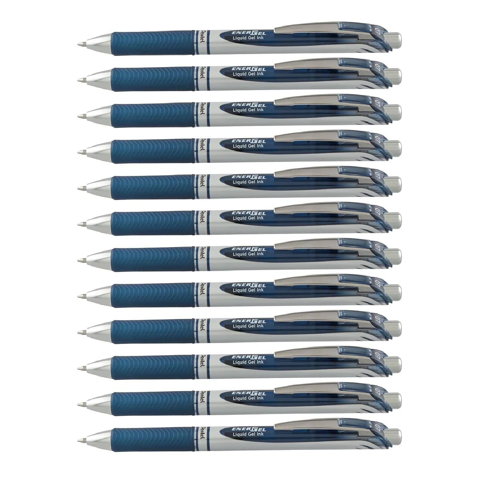 PENTEL Stylo Roller encre gel rétractable ENERGEL BL77 Pointe 0,7 mm bleu nuit x 12