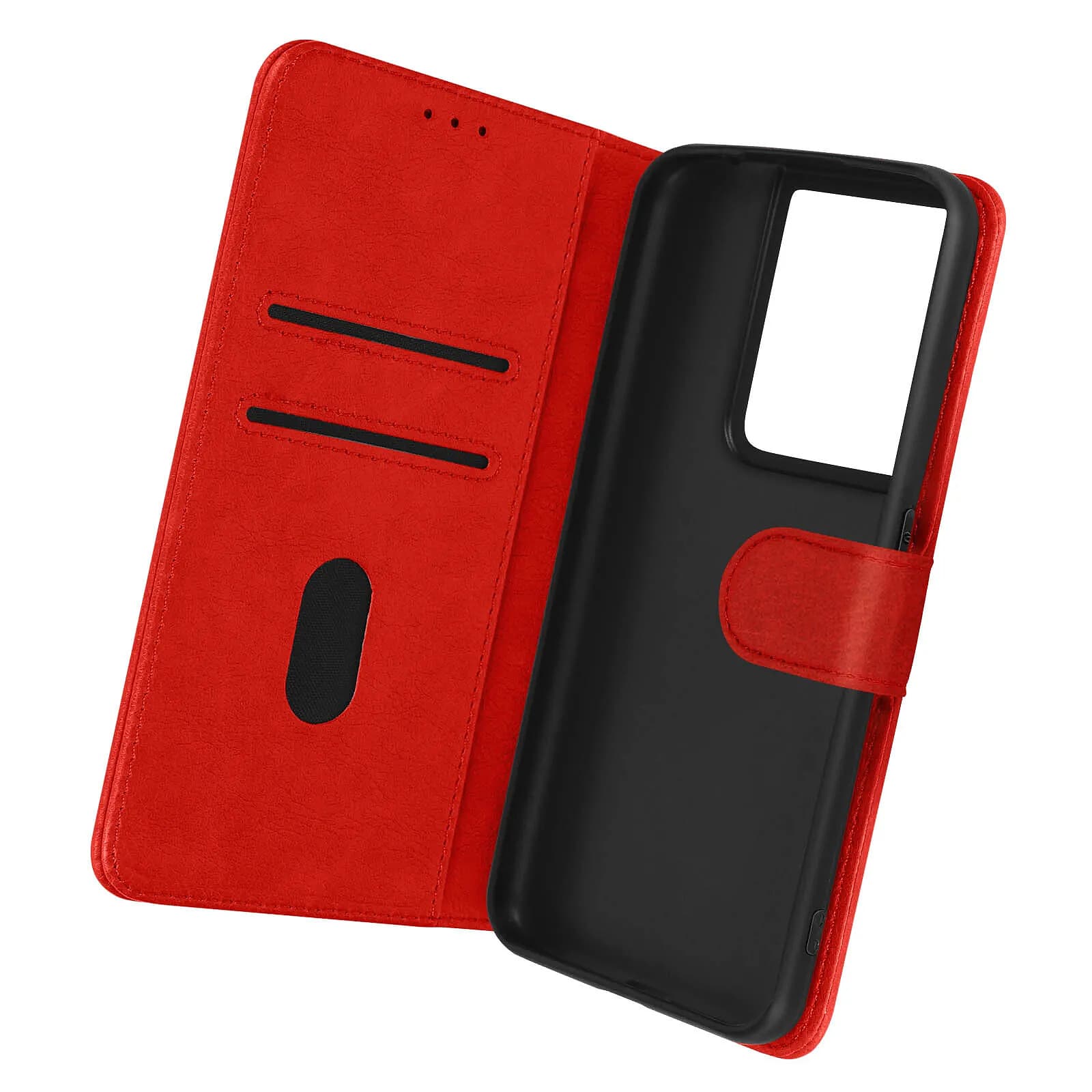 Avizar Étui Portefeuille pour Oppo Reno 8 Pro 5G Chesterfield Grainé Fonction Stand