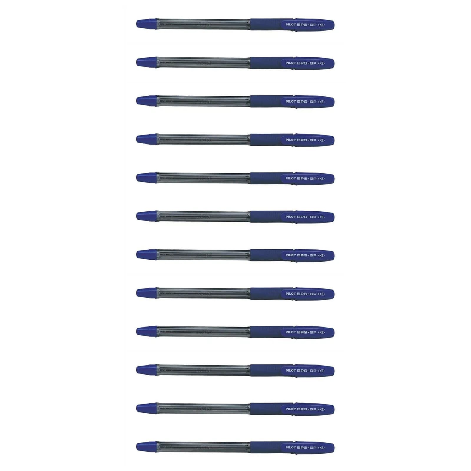 PILOT Stylo Bille BPS-GP à Capuchon Pointe Extra Large Bleu x 12