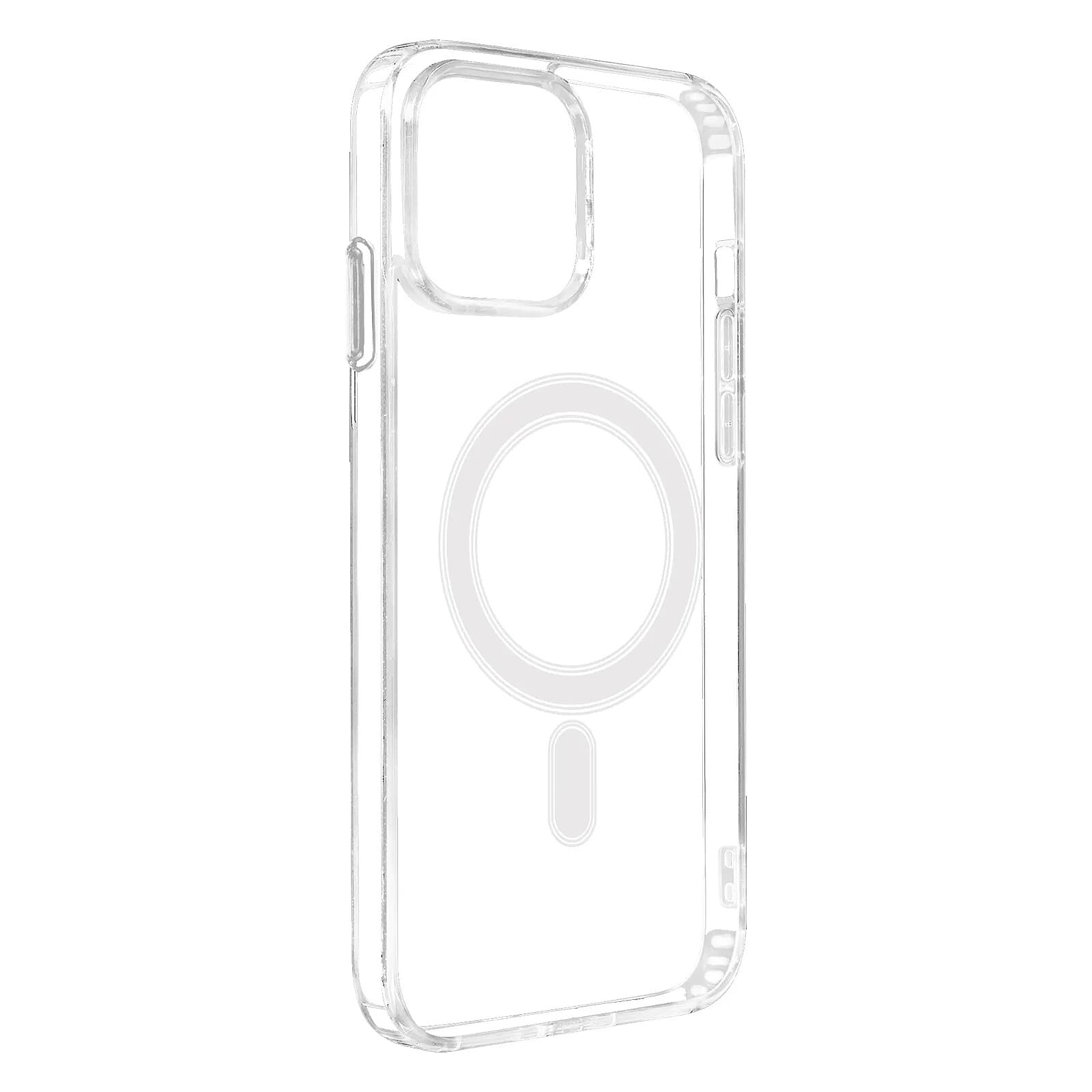 Coque pour MagSafe pour iPhone 11 Cercle magnétique Rigide Transparent