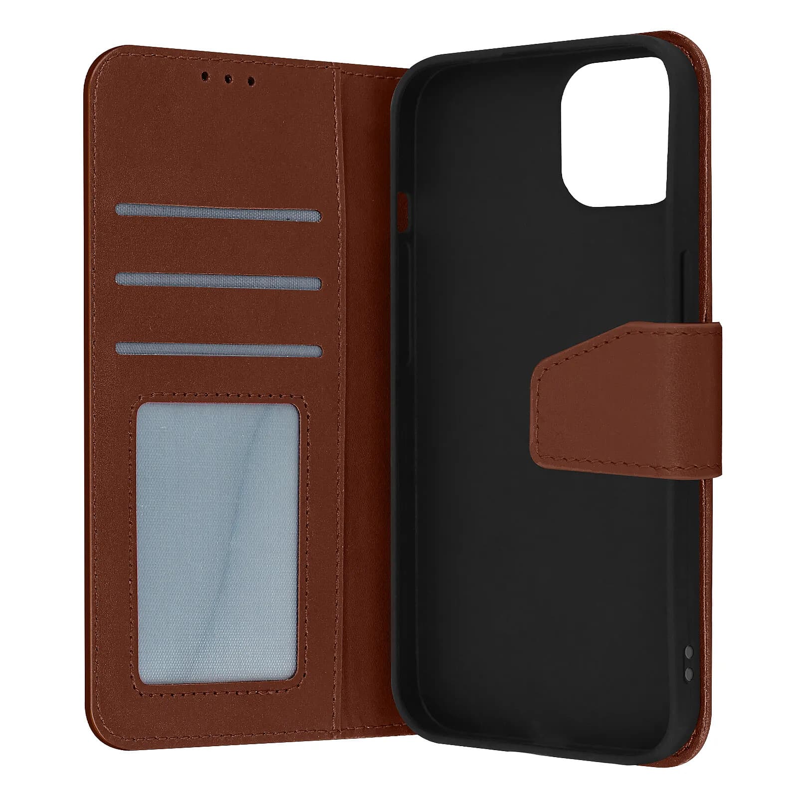 Avizar Housse pour iPhone 14 Pro Max Cuir premium Porte-carte Support Vidéo