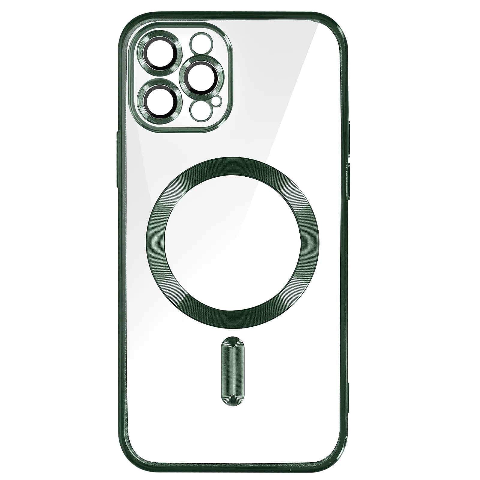Avizar Coque MagSafe pour iPhone 12 Pro avec Contour Chromé Ultra Élégant