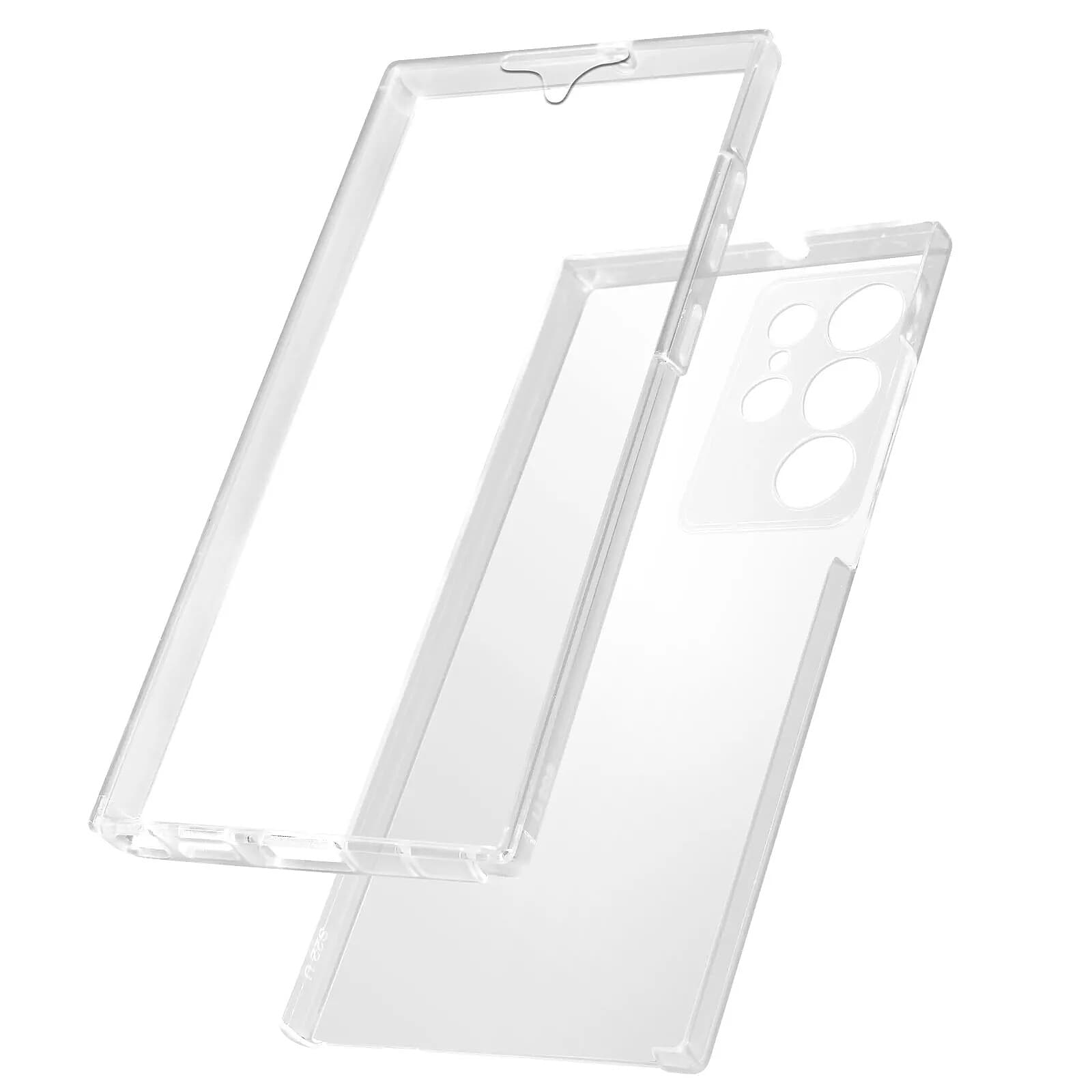 Avizar Coque Intégrale pour Samsung S23 Ultra Arrière Rigide Avant Souple
