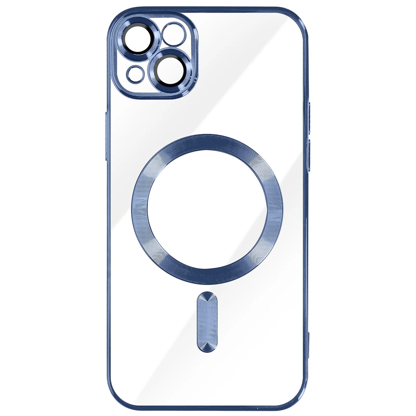 Avizar Coque MagSafe pour iPhone 14 avec Contour Chromé Ultra Élégant