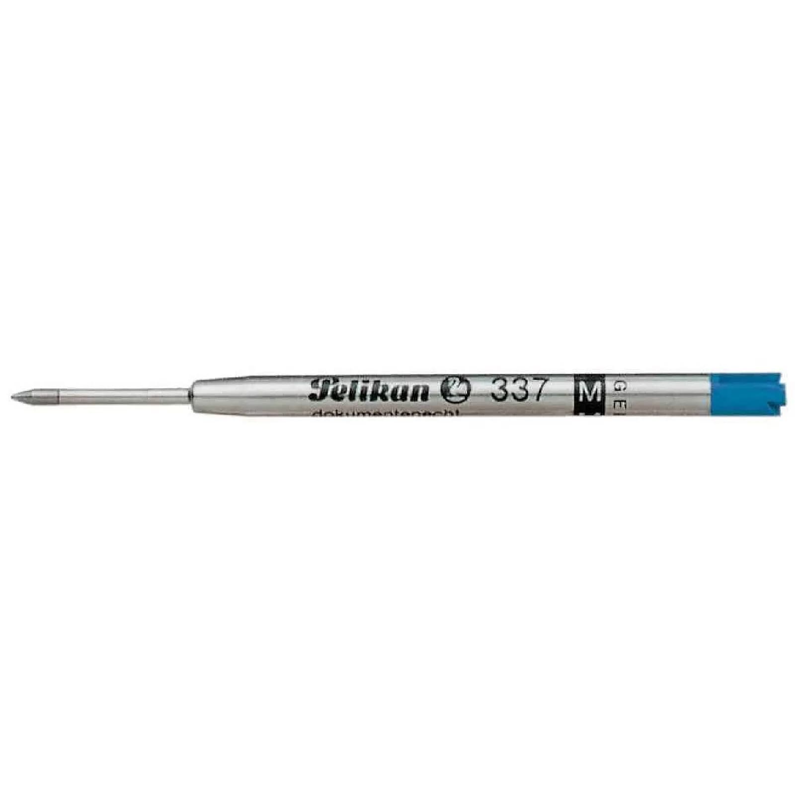 PELIKAN Cartouche grande capacité 337 Pointe Moyenne Bleu x 5