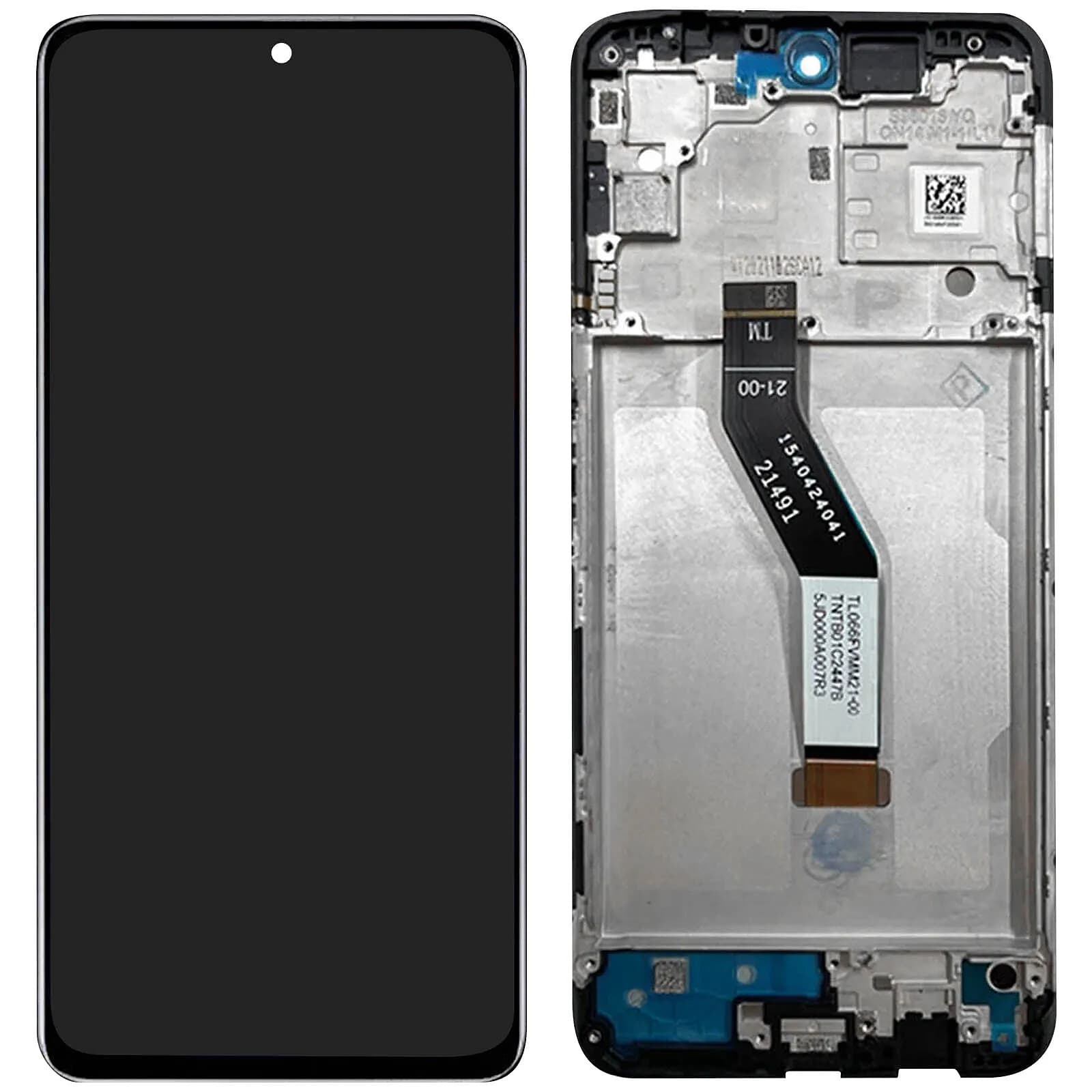 Clappio Bloc Complet Châssis Xiaomi Redmi Note 11S 5G Écran LCD Vitre Tactile Compatible Noir