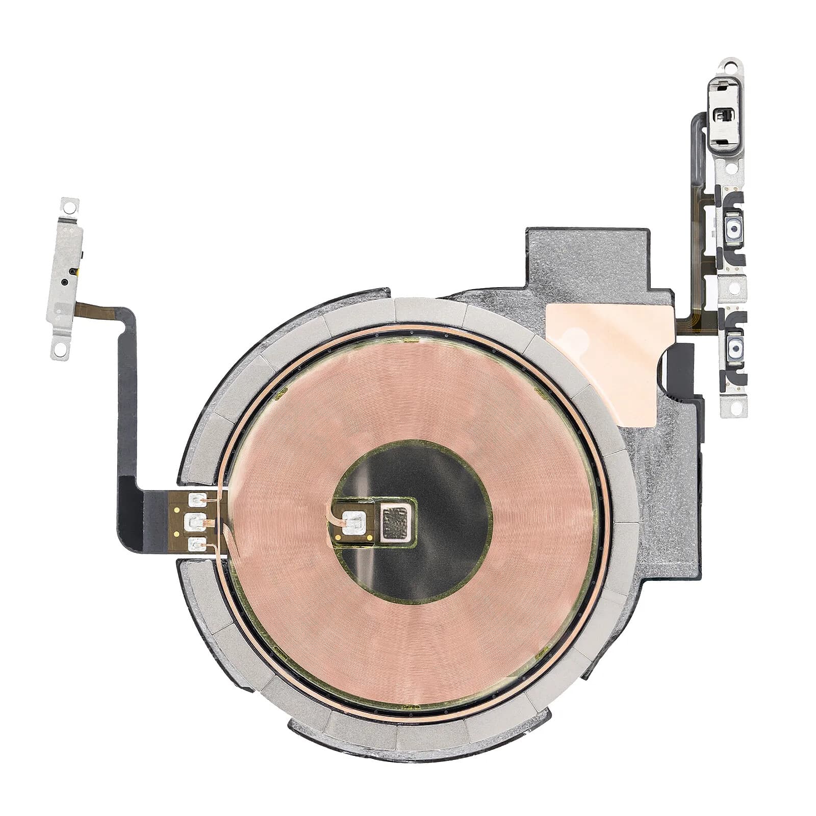 Clappio Nappe QI MagSafe pour iPhone 13 Pro Max Capteur NFC Boutons volume et allumage